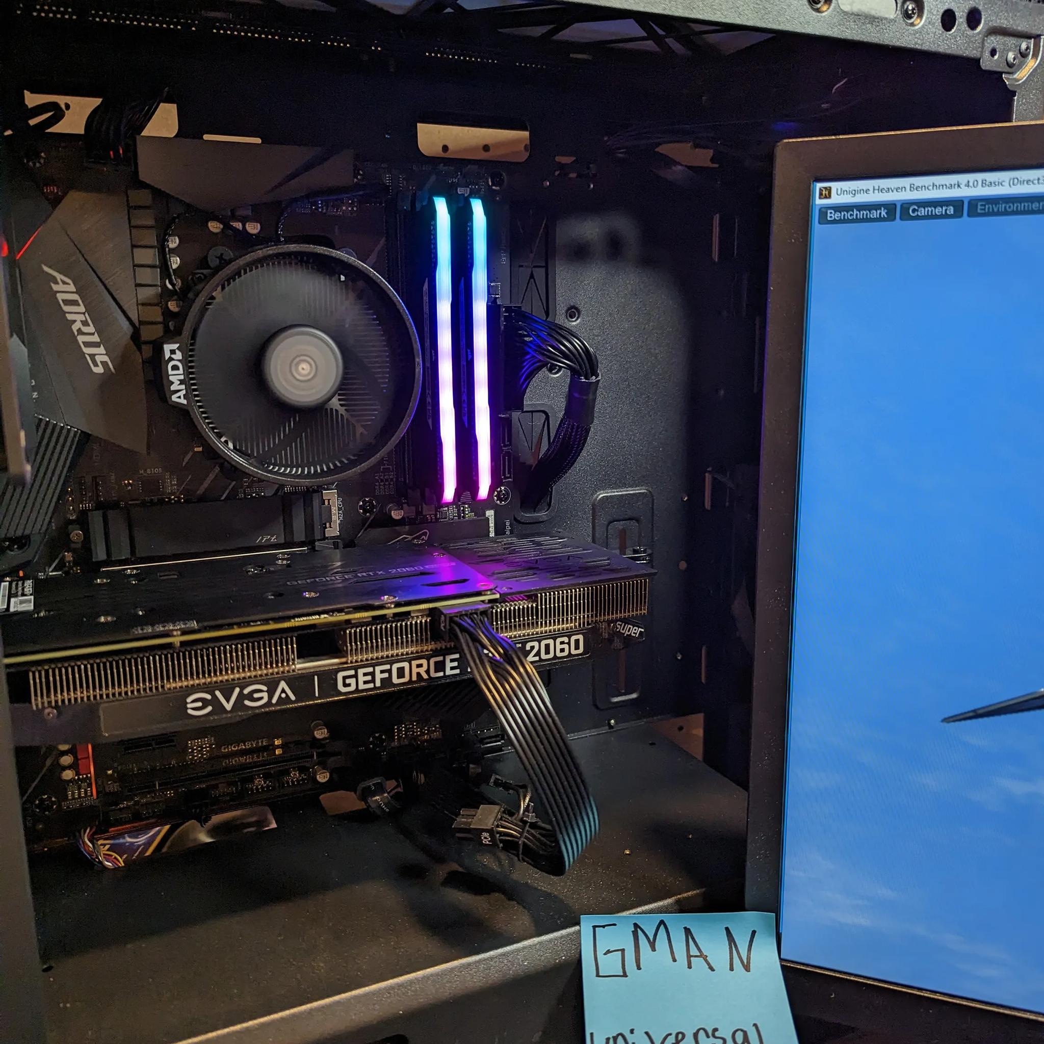 EVGA 2060 Super // AMD Ryzen 5 5600G // Corsair 16GB 3200MHz