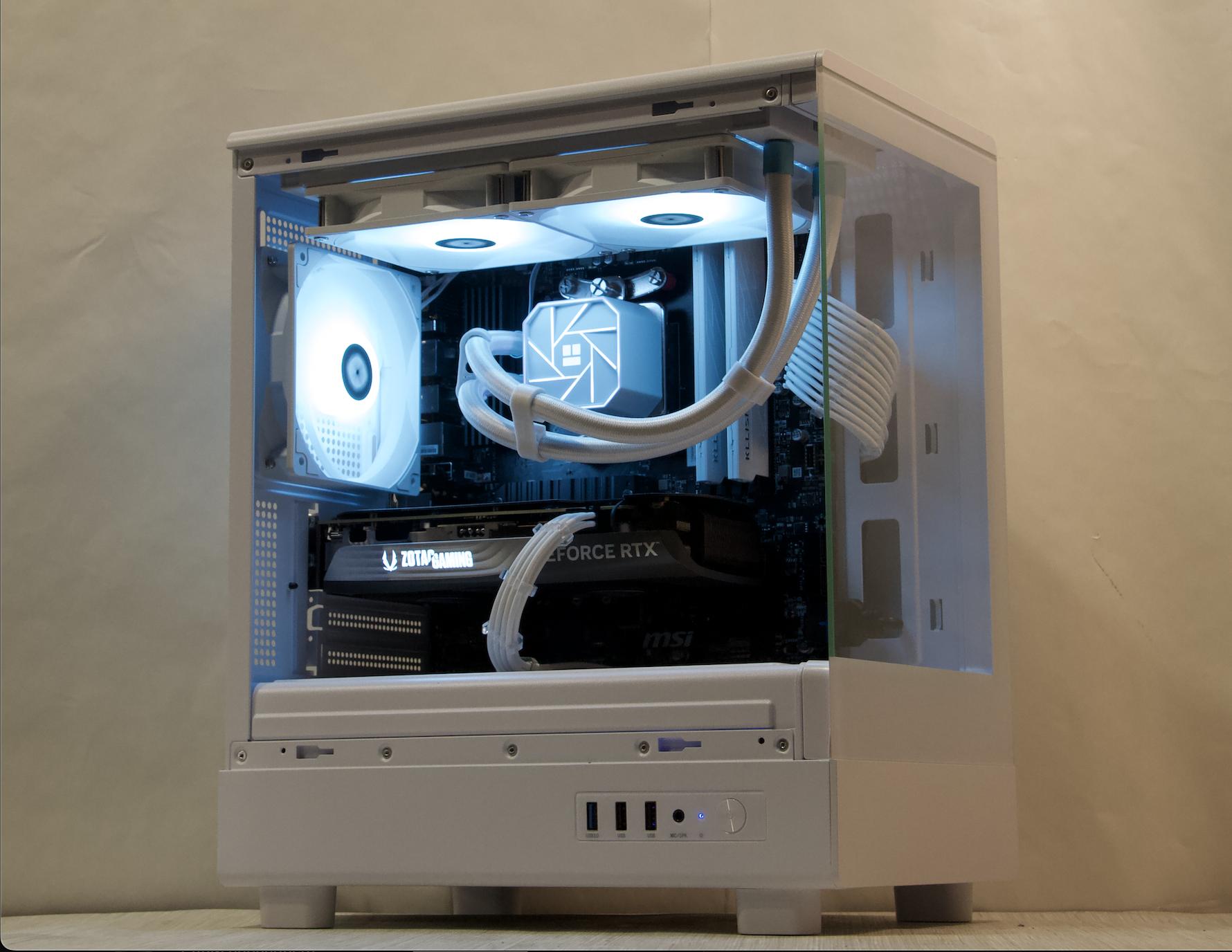 RTX 4070, Ryzen 7 5700X, 32GB DDR4, 1TB NVMe SSD, WiFi, Windows 11 Pro - Custom Gaming PC