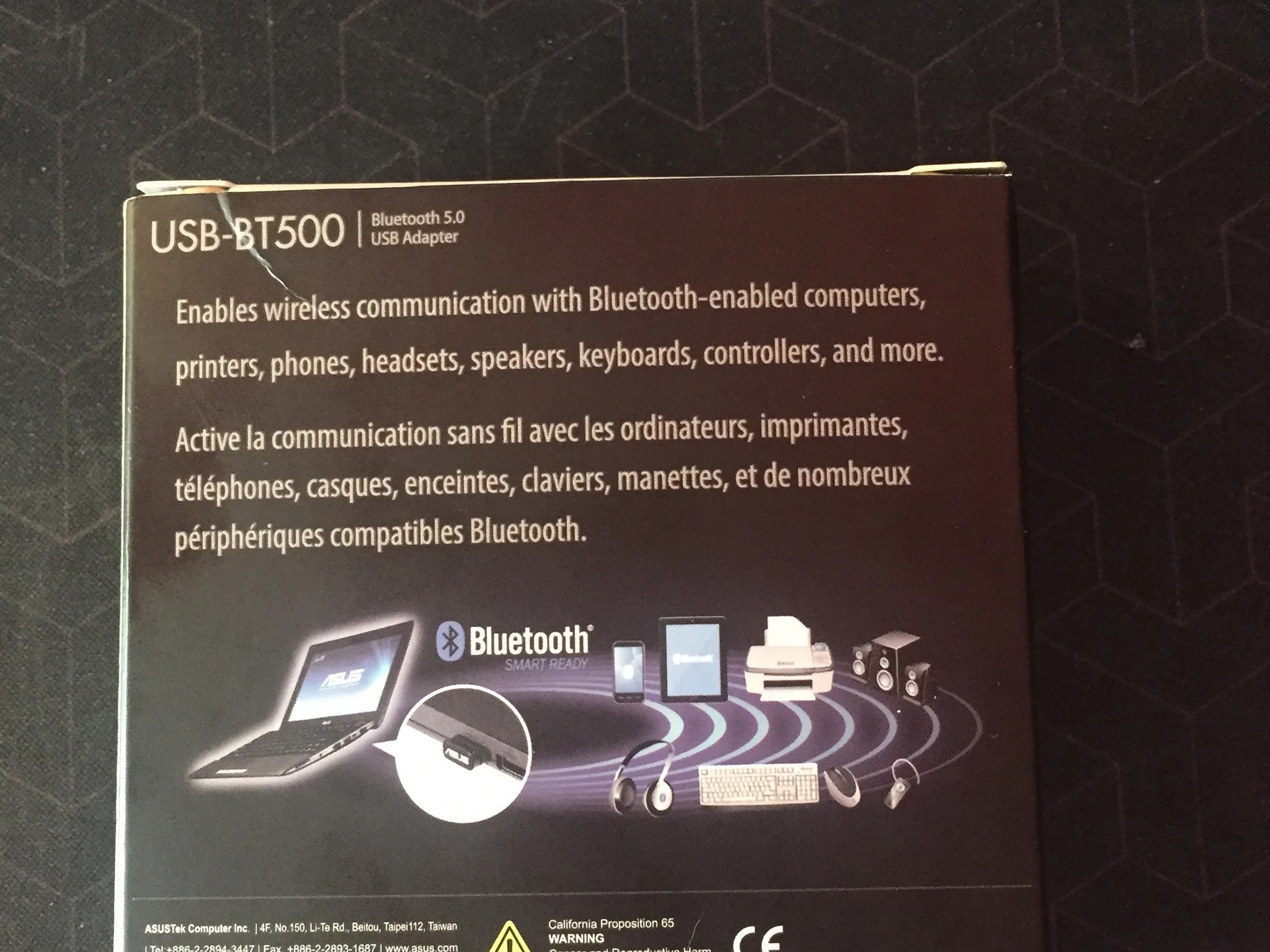 ASUS USB-BT500 Bluetooth 5.0 USB Adapter with Ultra Small Design