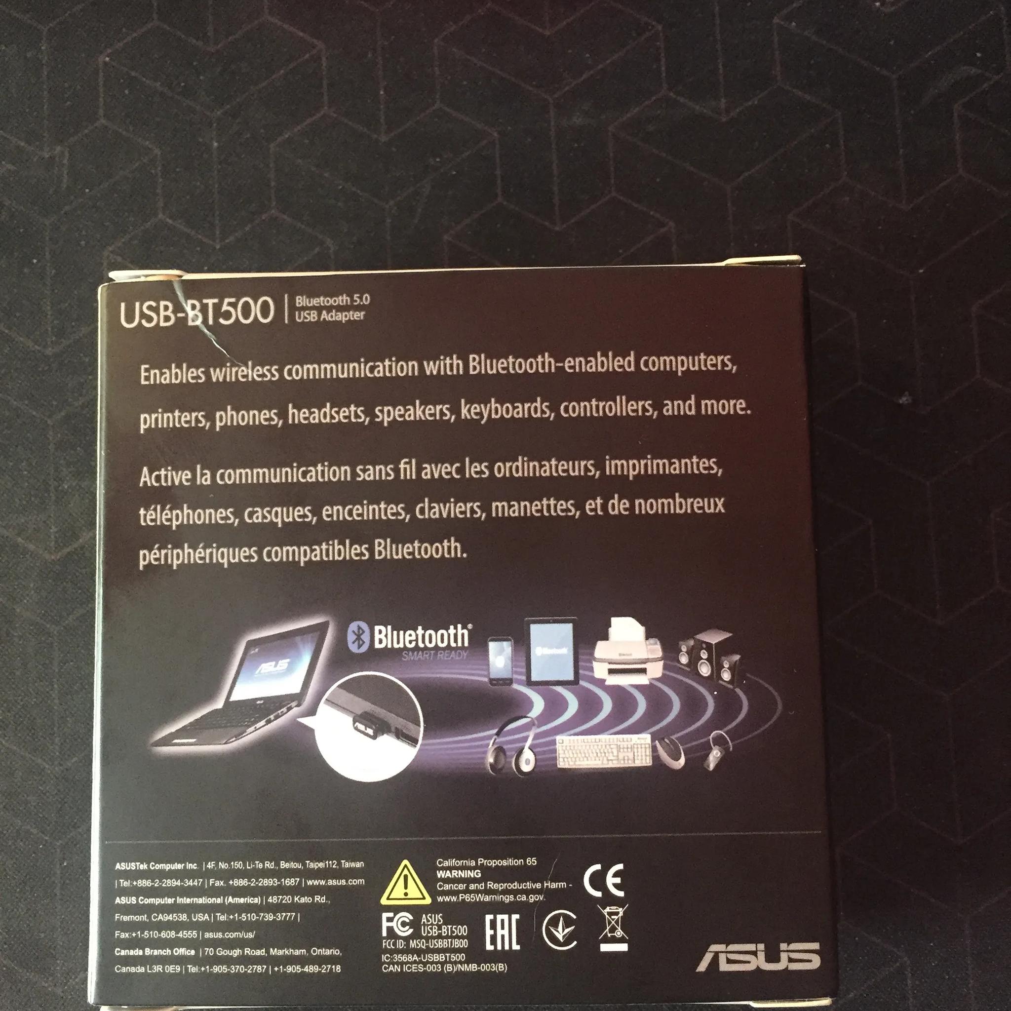 ASUS USB-BT500 Bluetooth 5.0 USB Adapter with Ultra Small Design