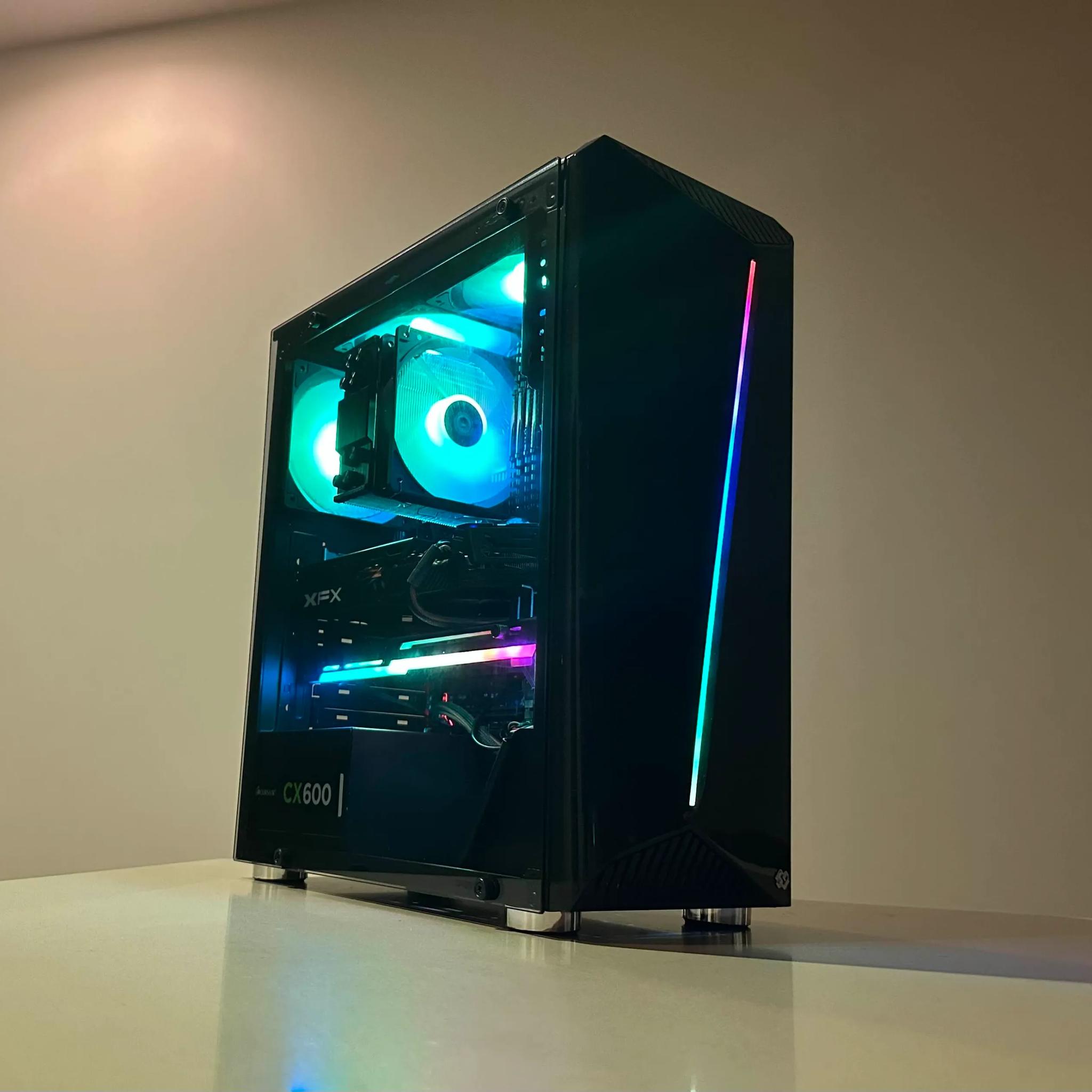 Starter Gaming PC – Intel Core i7-4770K | XFX AMD Radeon RX 580 | 32GB RAM | 1TB SSD | Win10