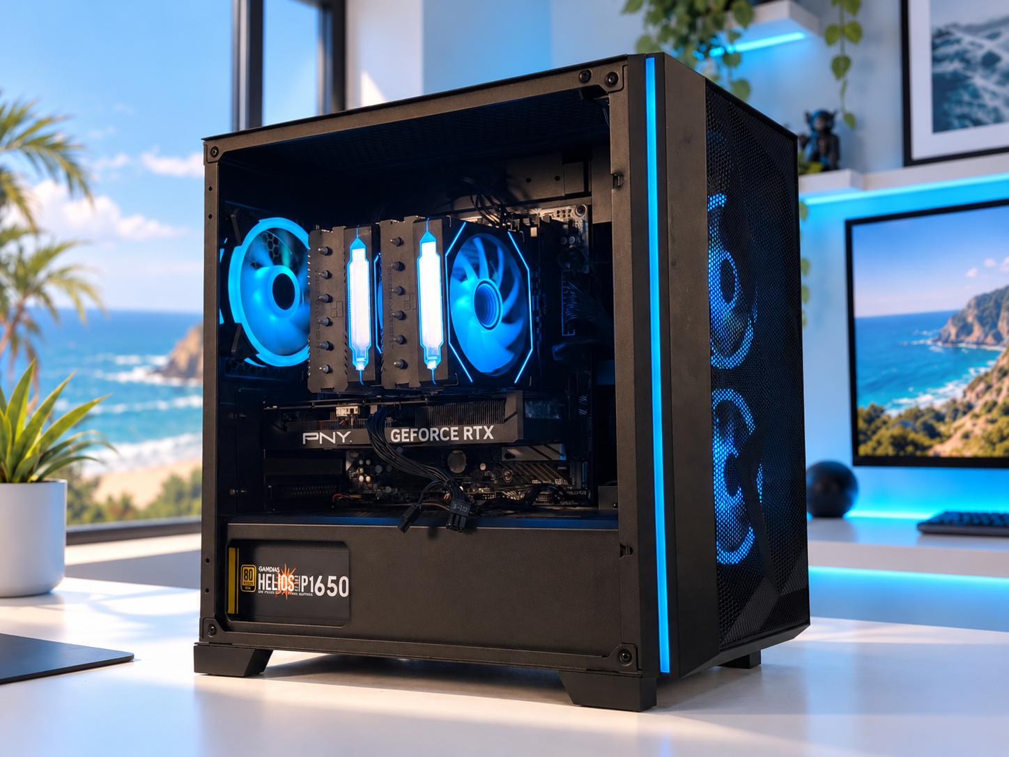 🌊 PACIFIC Gaming PC | RTX 4060 TI 16GB | Ryzen 7 5800X3D | 32GB RAM | 500GB NVME | FREE SHIPPING