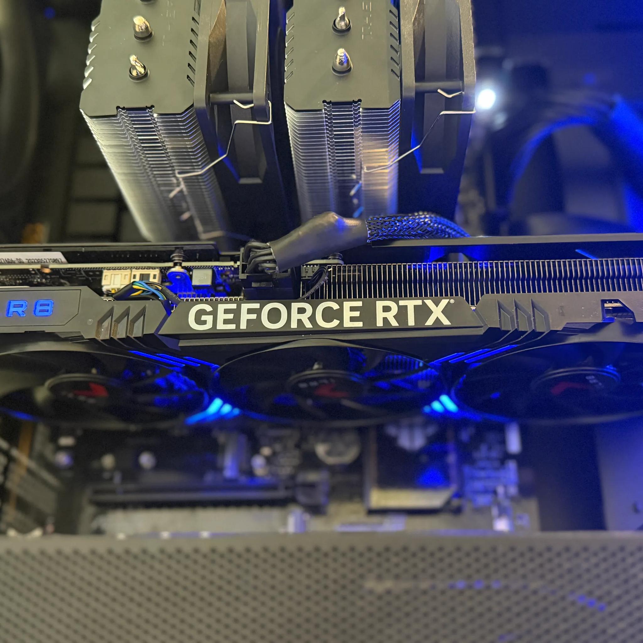 1080p & 1440p Gaming PC - The Blue Sentinel | 4060 TI | 7800X3D | 32GB RAM | 2TB NVME | 850W Gold