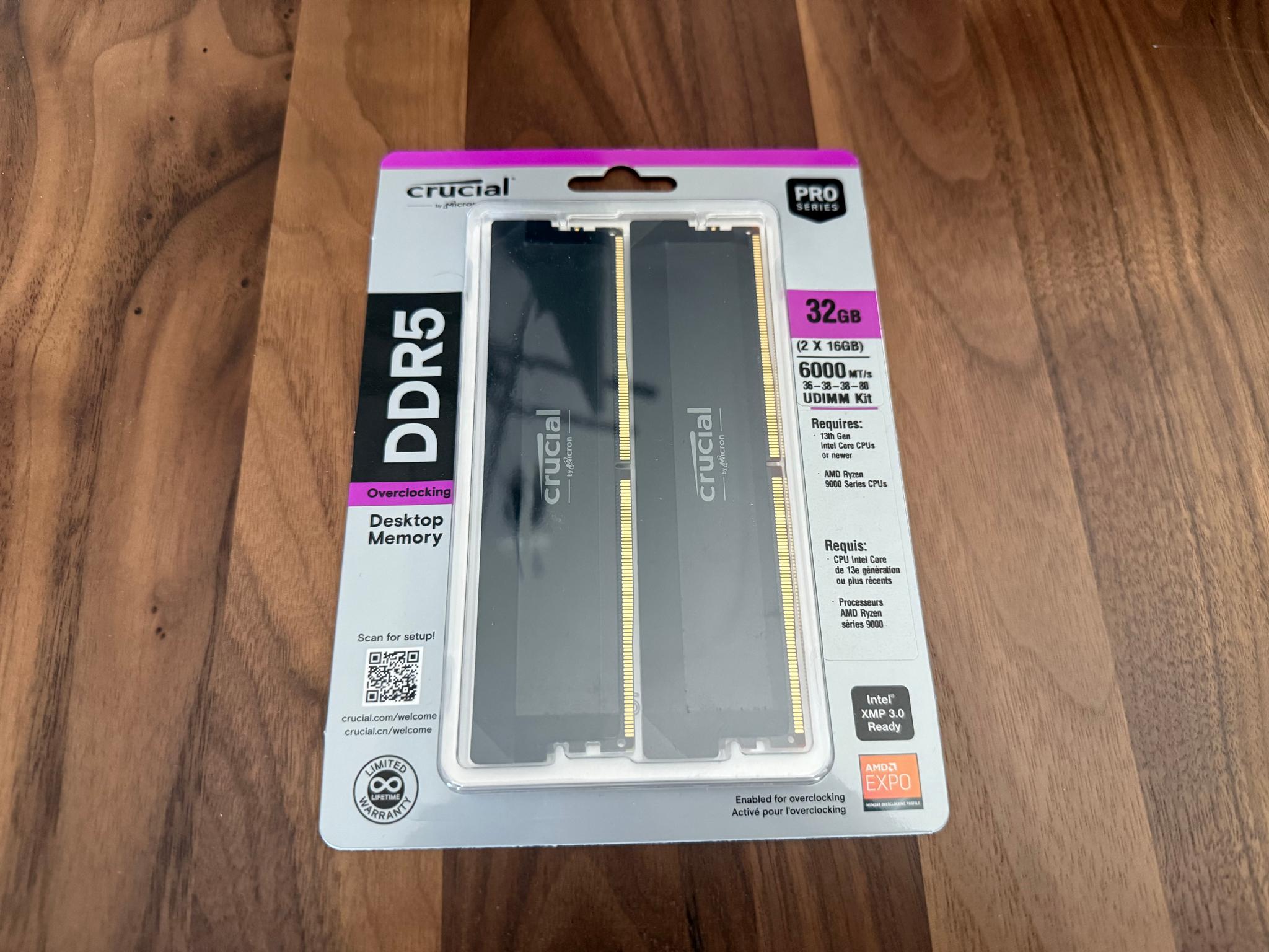 NIB | Crucial PRO Overclocking DDR5 32GB (2x16)