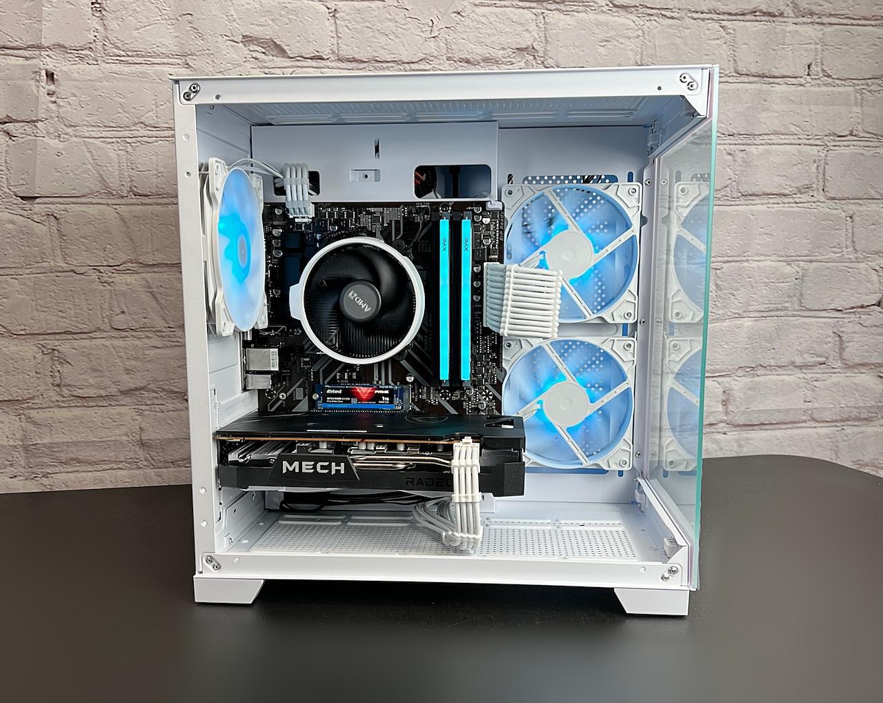 Ryzen 5 3600 RX 6600 16GB RAM 1TB M.2 Wifi 5 Bluetooth Window 10 Gaming PC