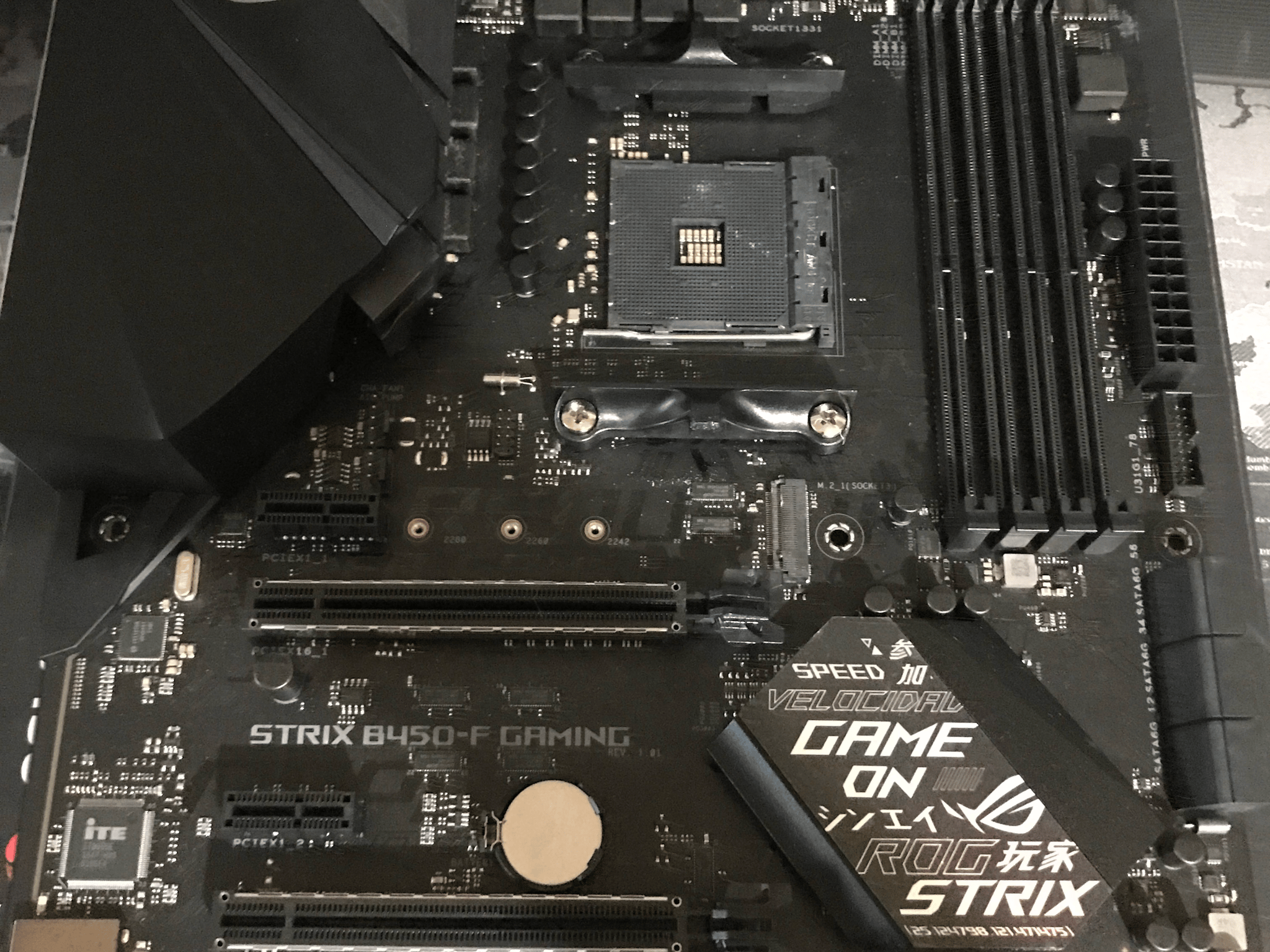 Used ROG STRIX B450-F Amd Mobo