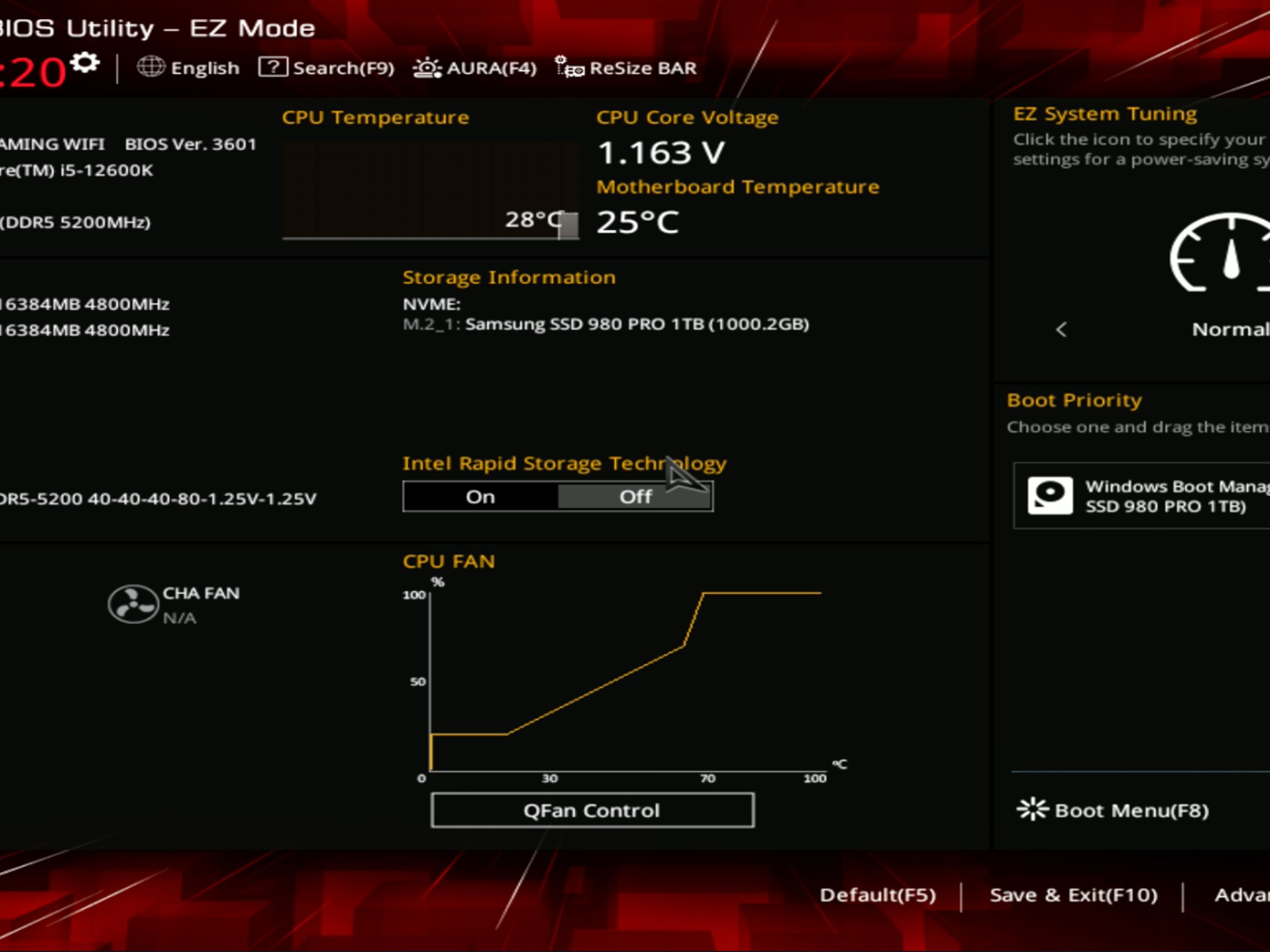 ASUS B660-I ROG Strix Gaming WiFi D5 Intel LGA 1700 Mini-ITX Motherboard