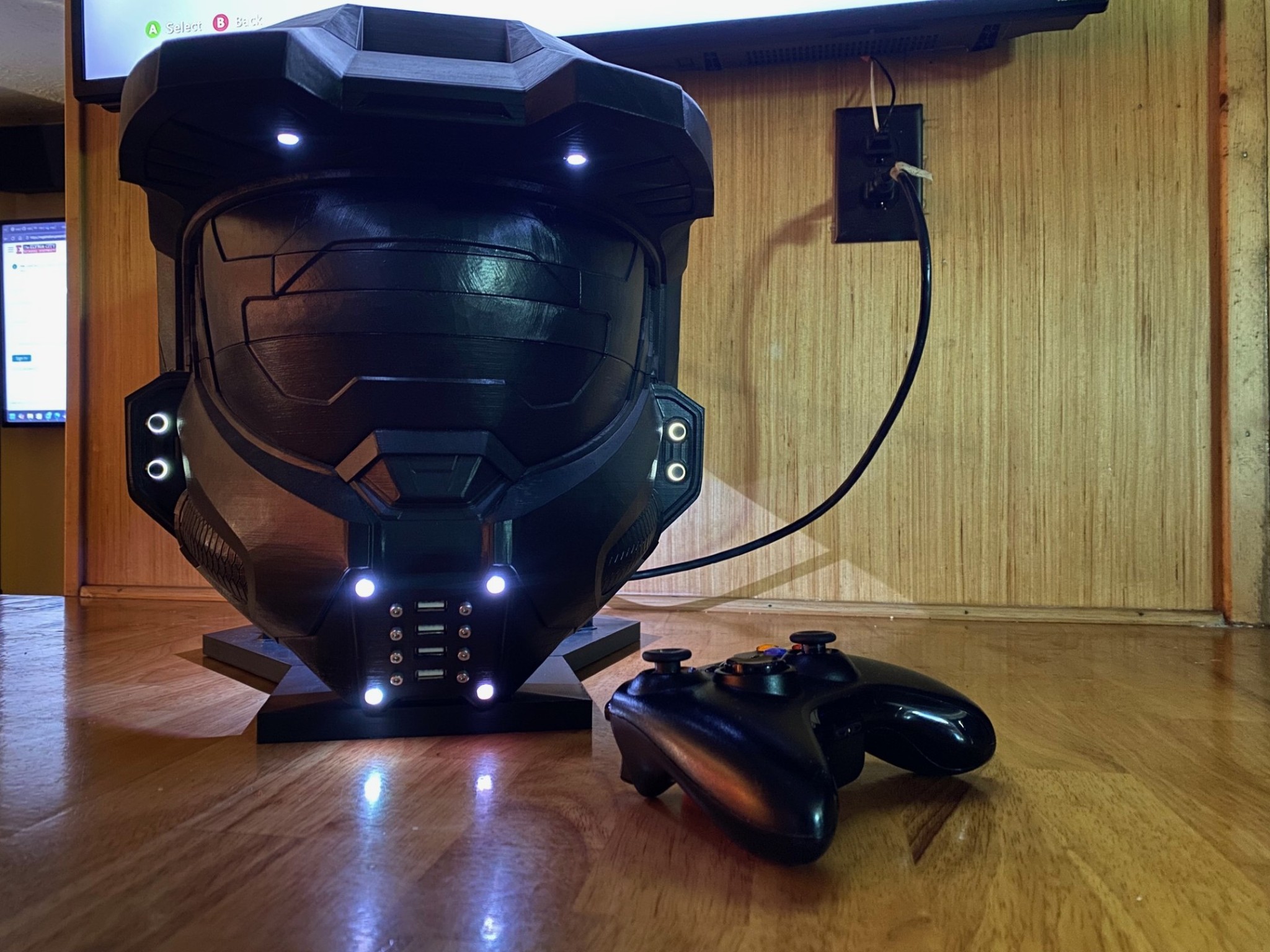 Custom Prototype Master Chief helmet RGH Xbox 360