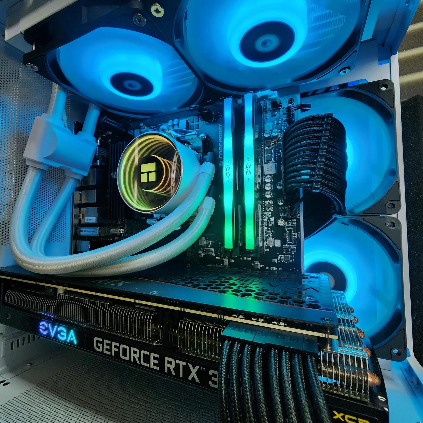 💙🤍💙EVGA RTX 3070 XC3 // AMD Ryzen 7 5700G // Zenith RGB 16GB 3200MHz // MSI M371 1TB NVMe SSD