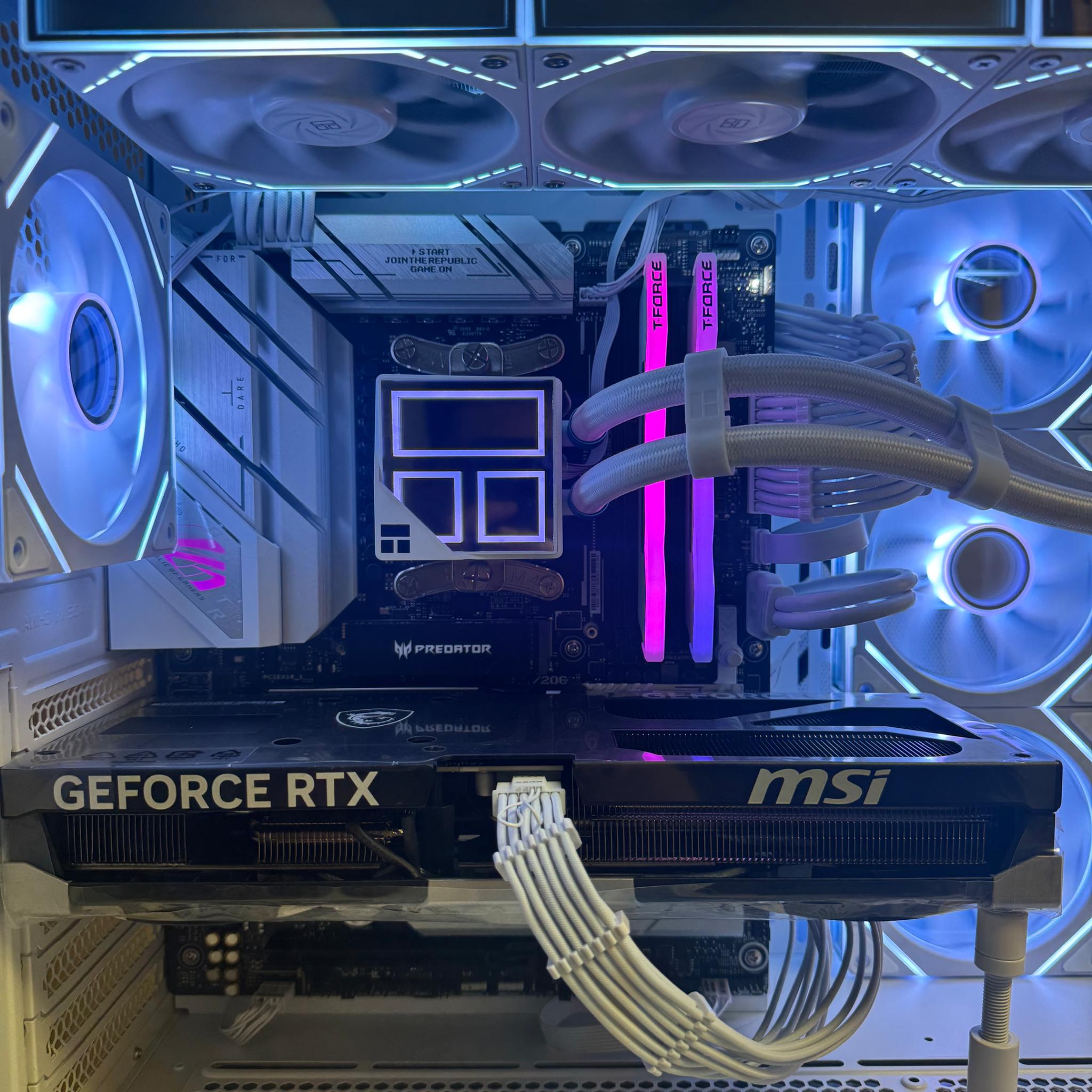 WHITE RTX 5080 GAMING PC | Ryzen 7 9800X3D | 32gb DDR5 RAM | 2tb SSD