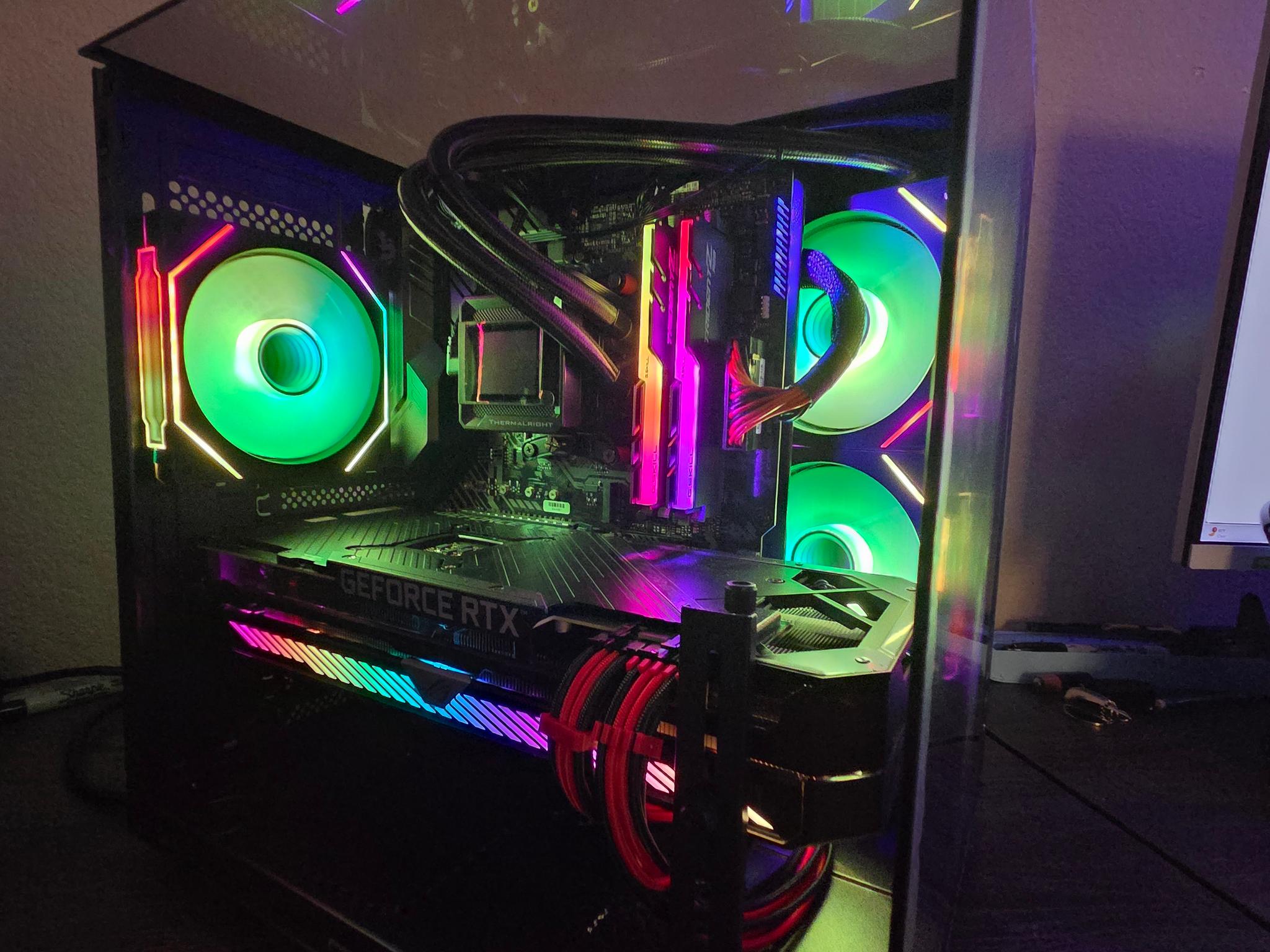 RGB gaming PC 3060TI ROG RYZEN 7 (Shadow)!
