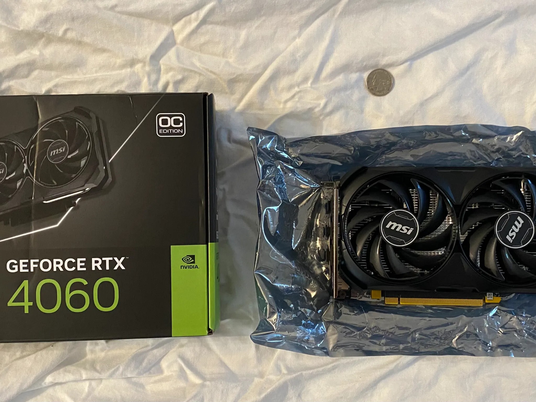 MSI RTX 4060 8GB - Never Gaming/Stressed - Display Only - Like New March 2025