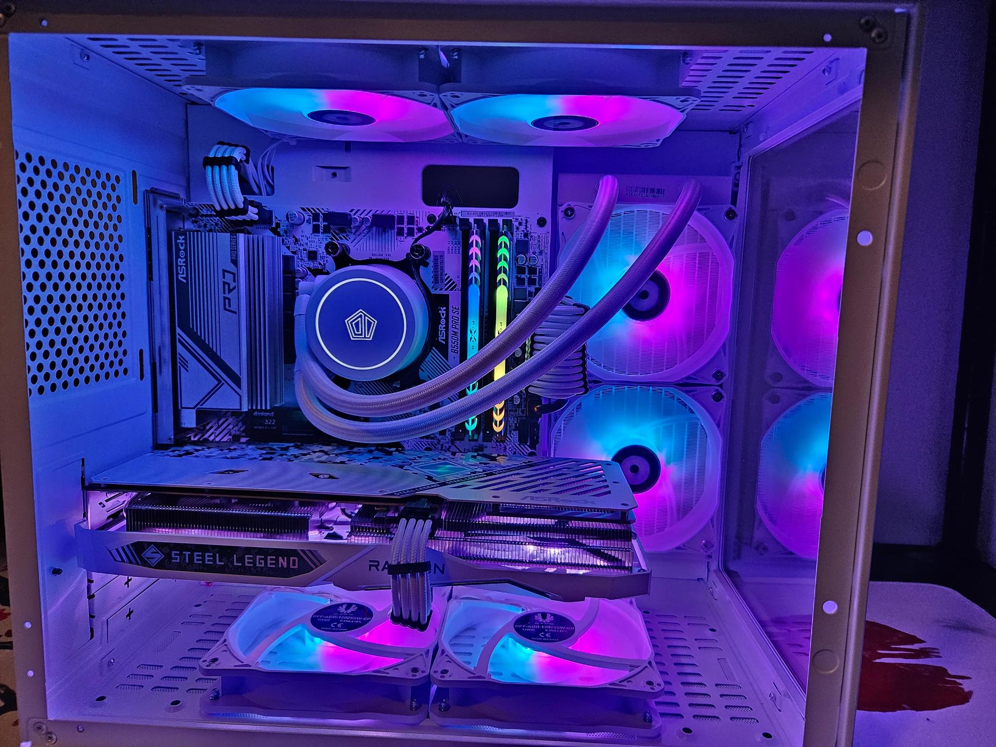 Spooky Season deal! Arctic Beast Liquid cooled RIG Ryzen 7 5700X / 32GB RAM/ 2TB SSD/ RX 6650 XT