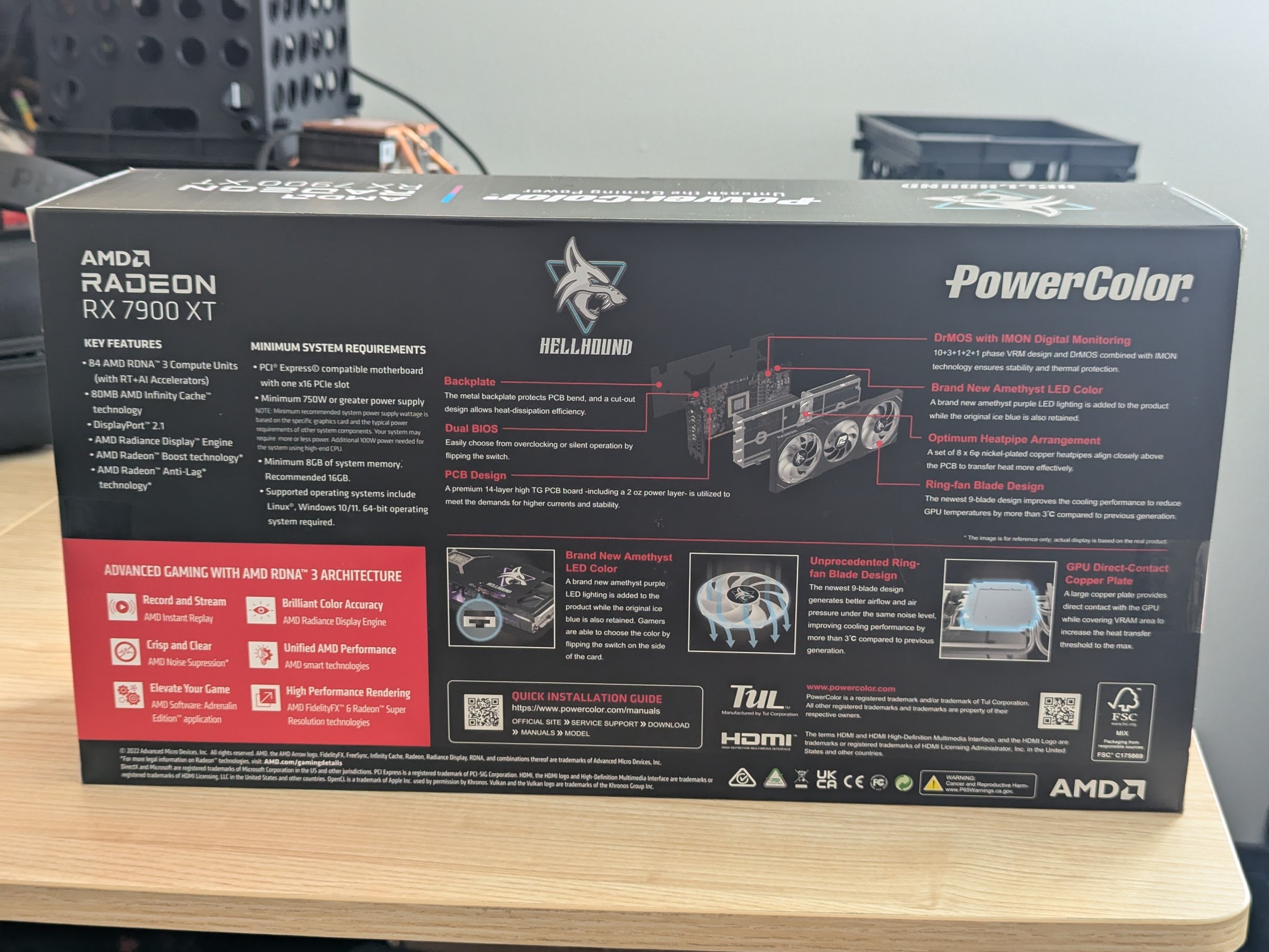 7900 XT Graphics Card (PowerColor Hellhound AMD Radeon RX 7900 XT Graphics Card) (BRAND NEW!)