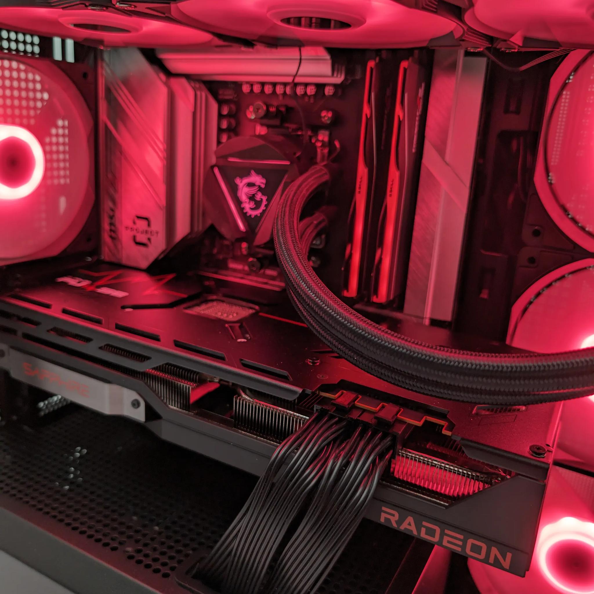 🟥 RUBY ZERO 🟥 MSI Project Zero - AMD Ryzen 7600x - AMD 7900 XT - 32GB DDR5 - 1TB - 1440p/4k System
