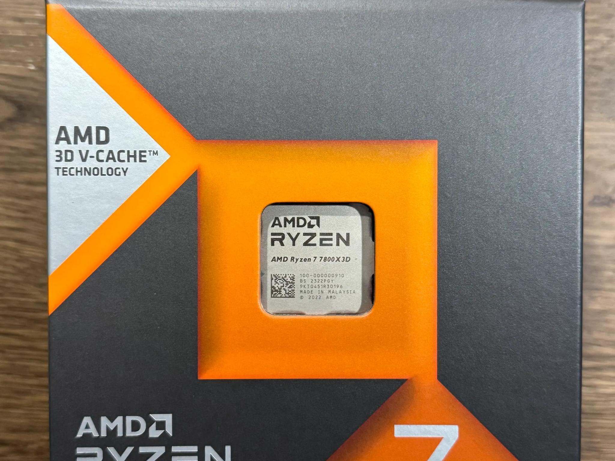 Pre owned 7800X3D CPU in original box