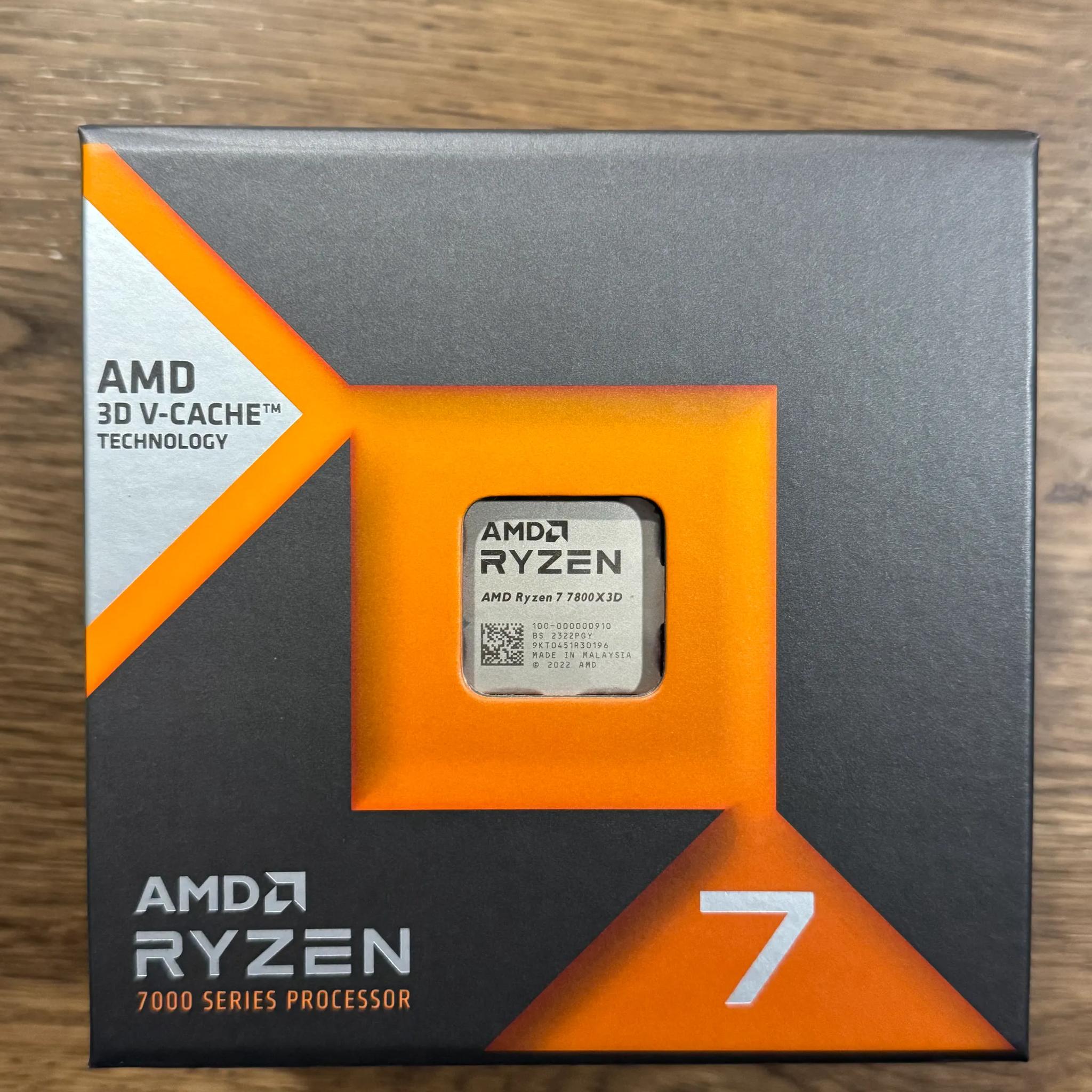 Pre owned 7800X3D CPU in original box