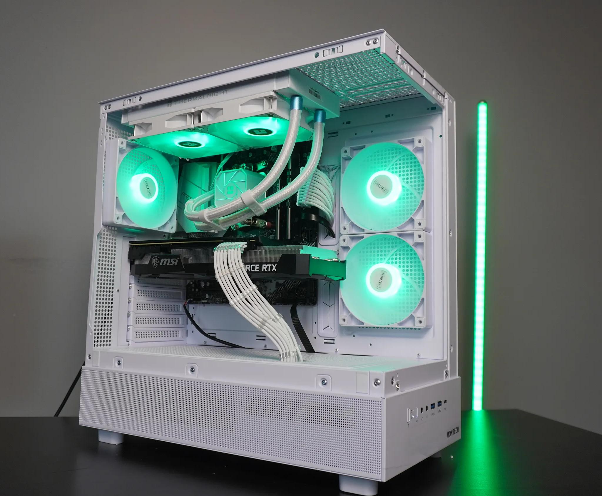 🤍CLEAN WHITE🤍 RTX 1080p/1440p Machine 💚 RTX 3070 8GB 🧡 Ryzen 7 5700x | 32GB RAM | 1TB NVME