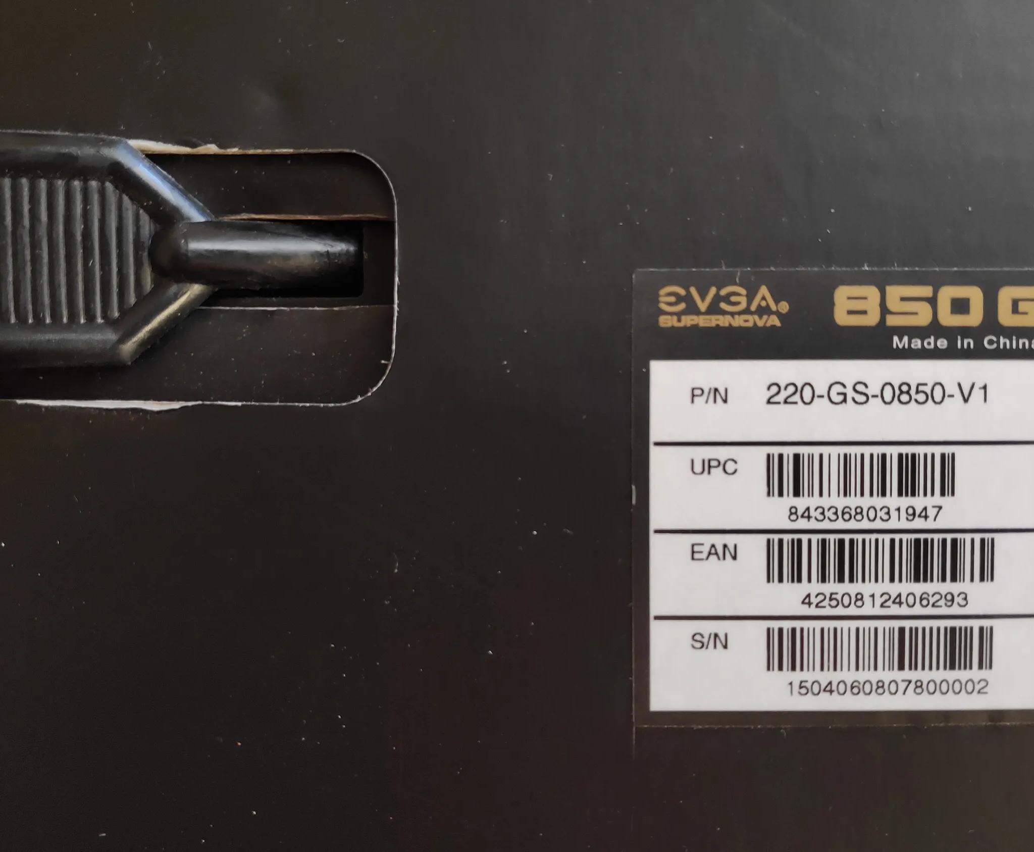 EVGA Supernova 850G Fully Modular 80 Plus Gold Power Supply
