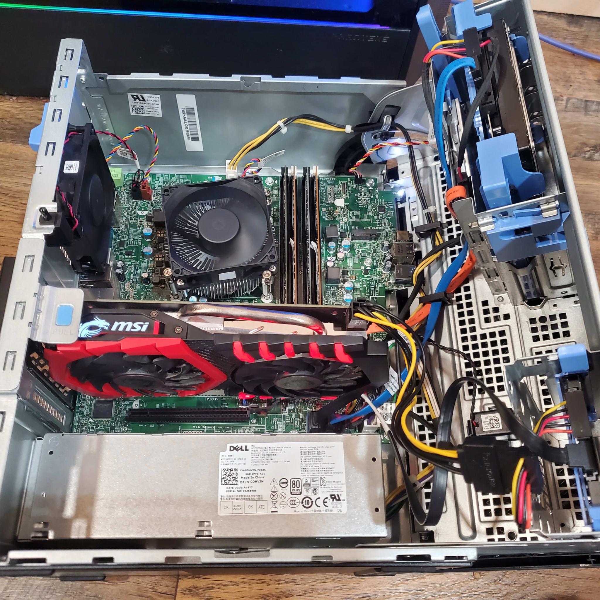 CLEARANCE: i5 6500, MSI 1050ti 4GB GX, 16GB RAM, 256GB SSD, 1TB HDD. Custom Gaming PC (White/Black)