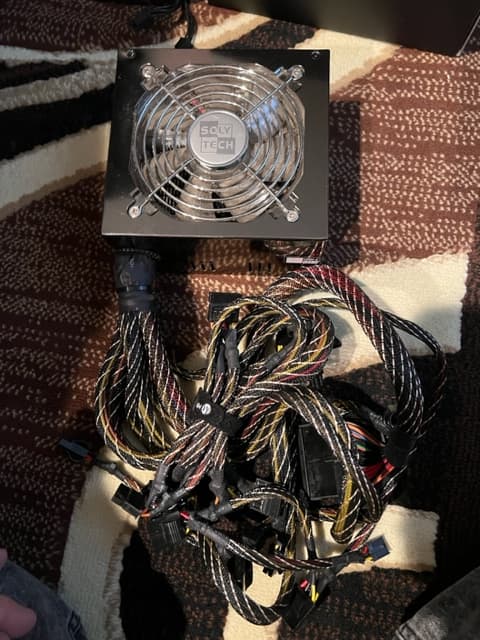 SOLY TECH ATX 600 WATT SWITCHING POWER SUPPLY NON MODULAR  MODEL: SL8600EPS
