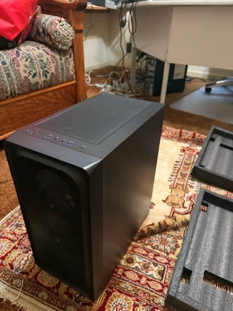 Darkrock ec2 ATX Mid Tower Case Black Tempered Glass