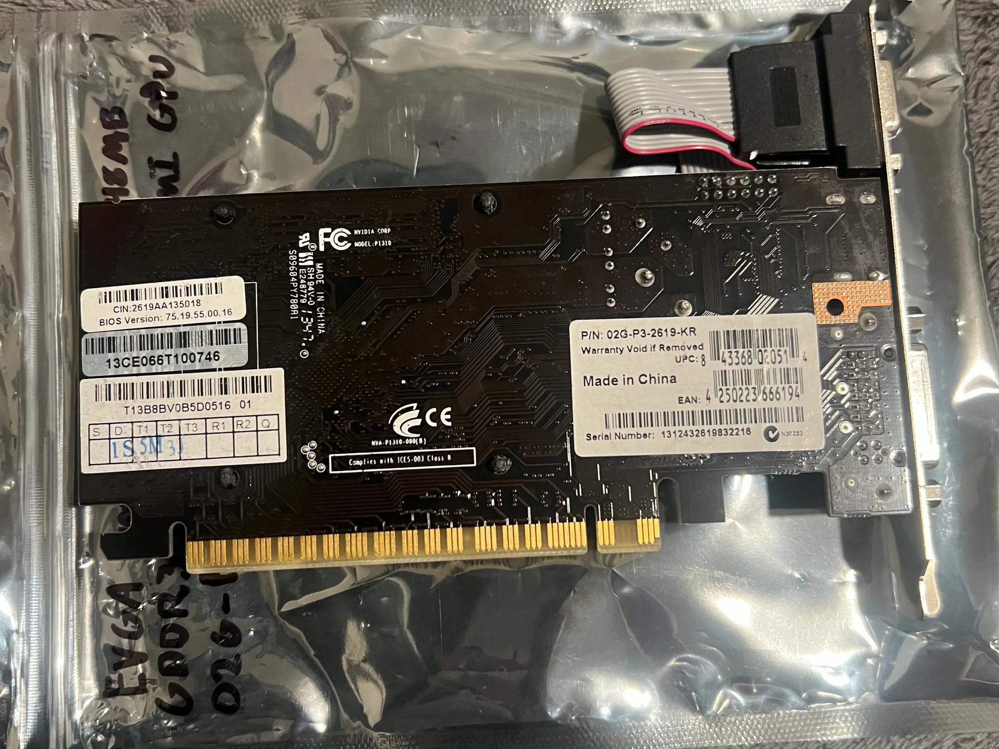 EVGA GeForce GT 610 1024MB GDDR3, Dual DVI, mini-HDMI Graphics Card