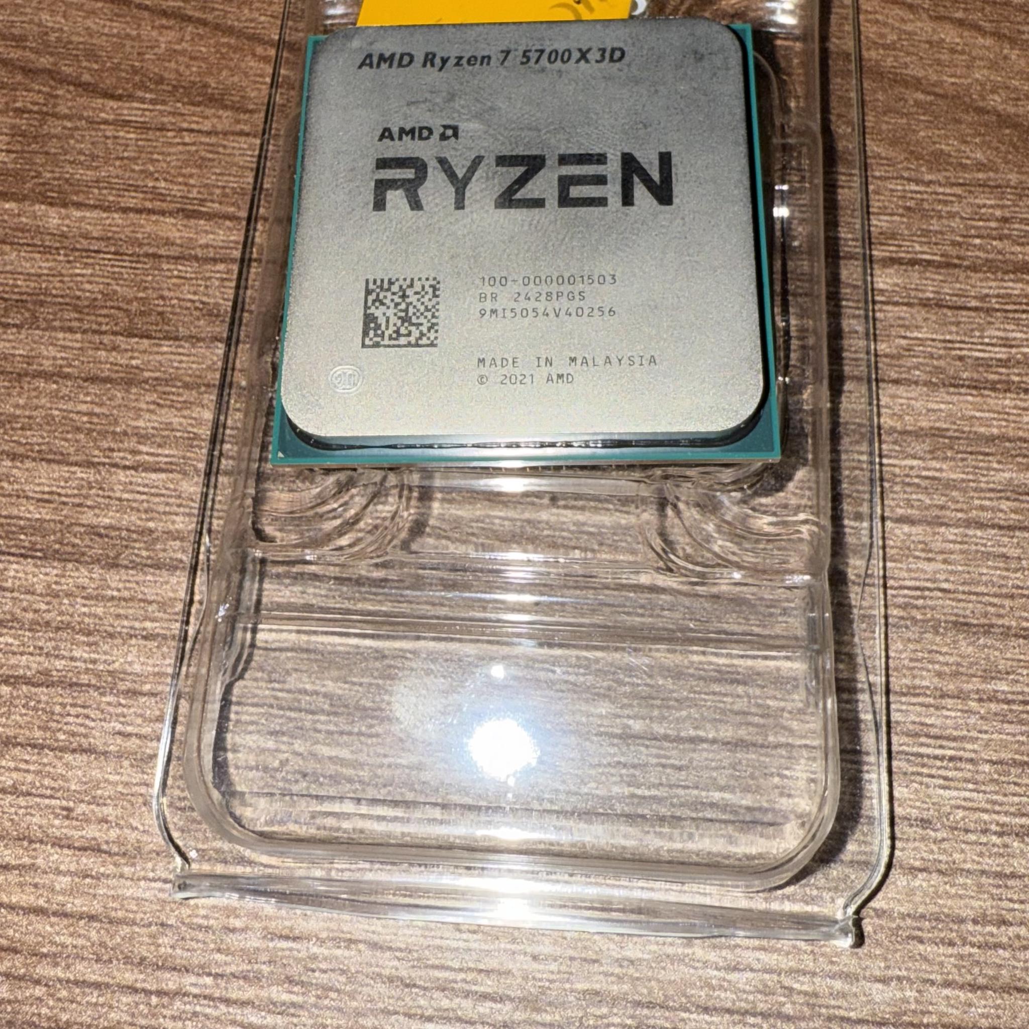 AMD Ryzen 7 5700 x3d (cpu 8 core, 16 thread)