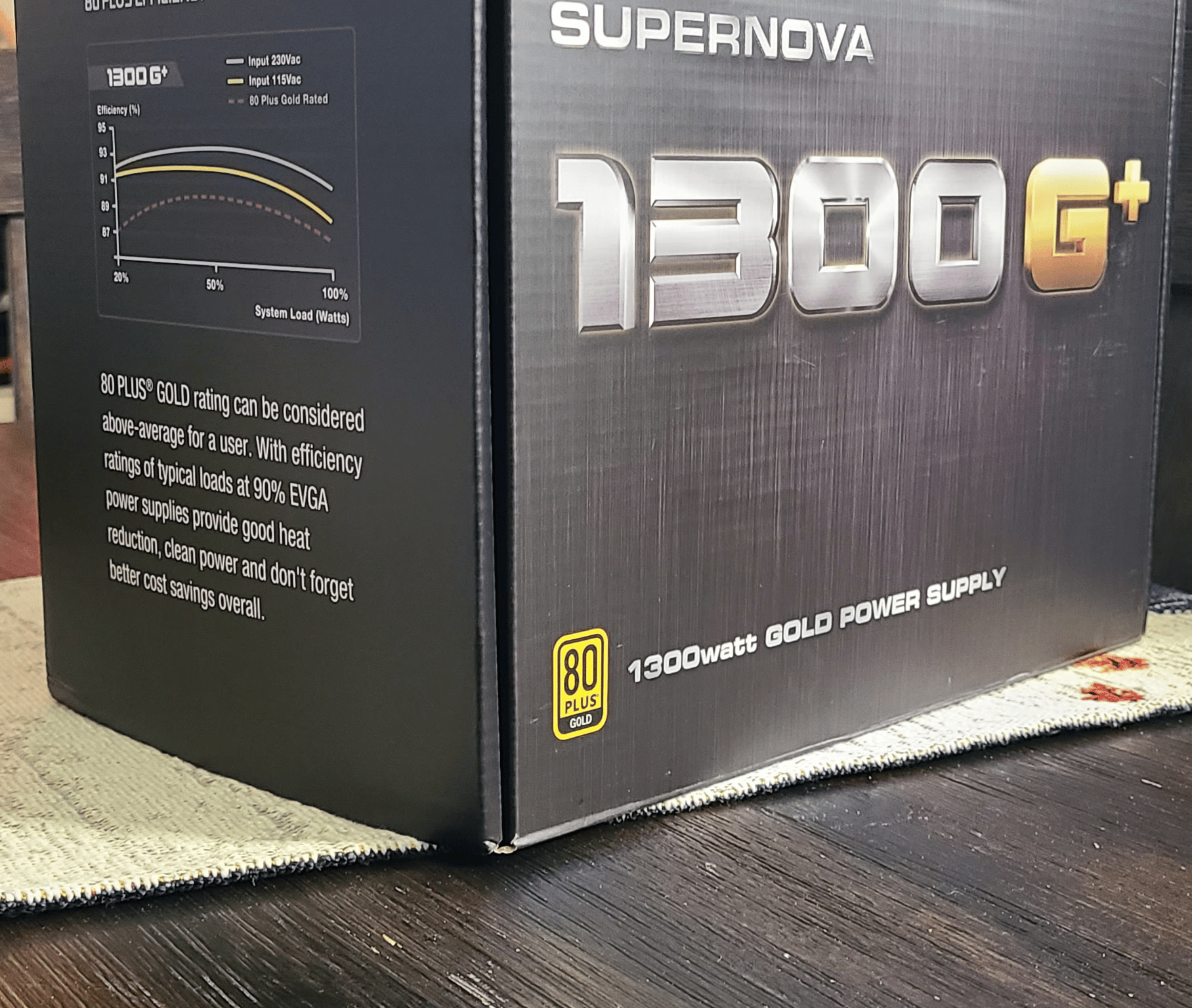 EVGA SuperNOVA 1300 G+, 80+ GOLD 1300W, Fully Modular.