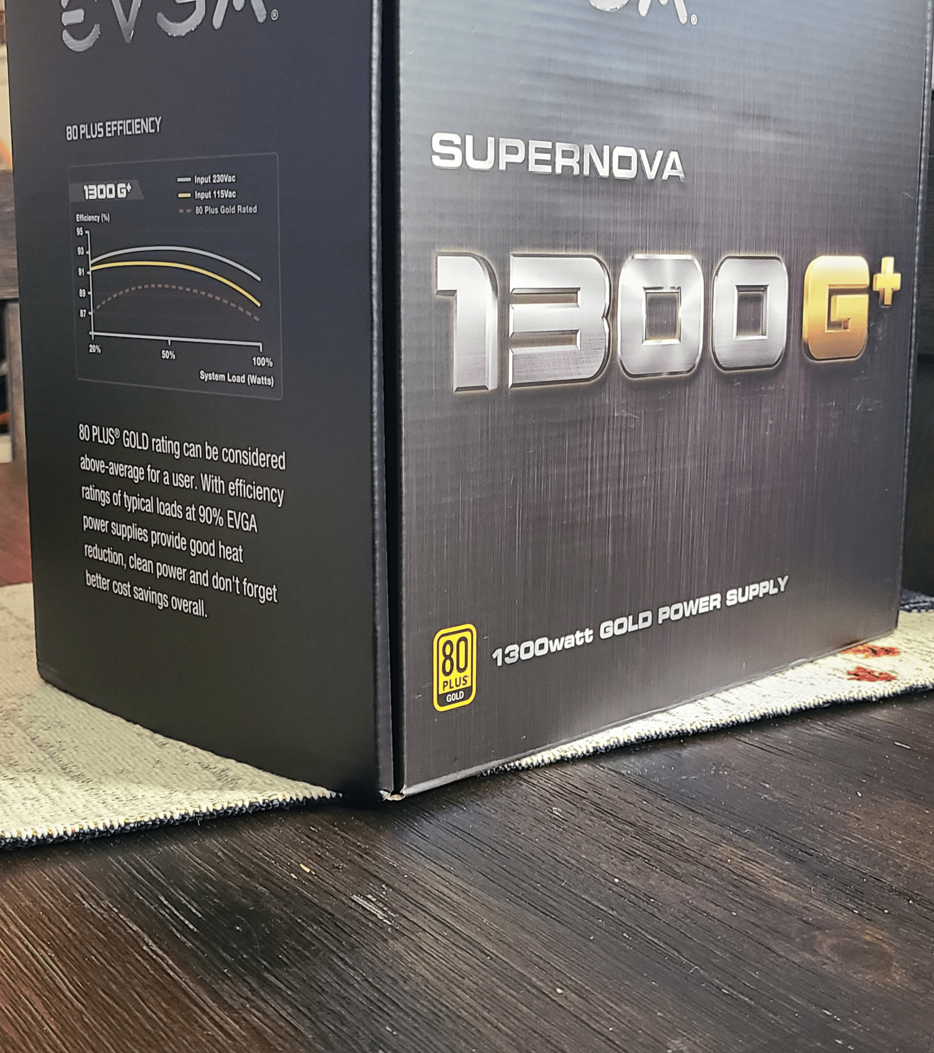 EVGA SuperNOVA 1300 G+, 80+ GOLD 1300W, Fully Modular.