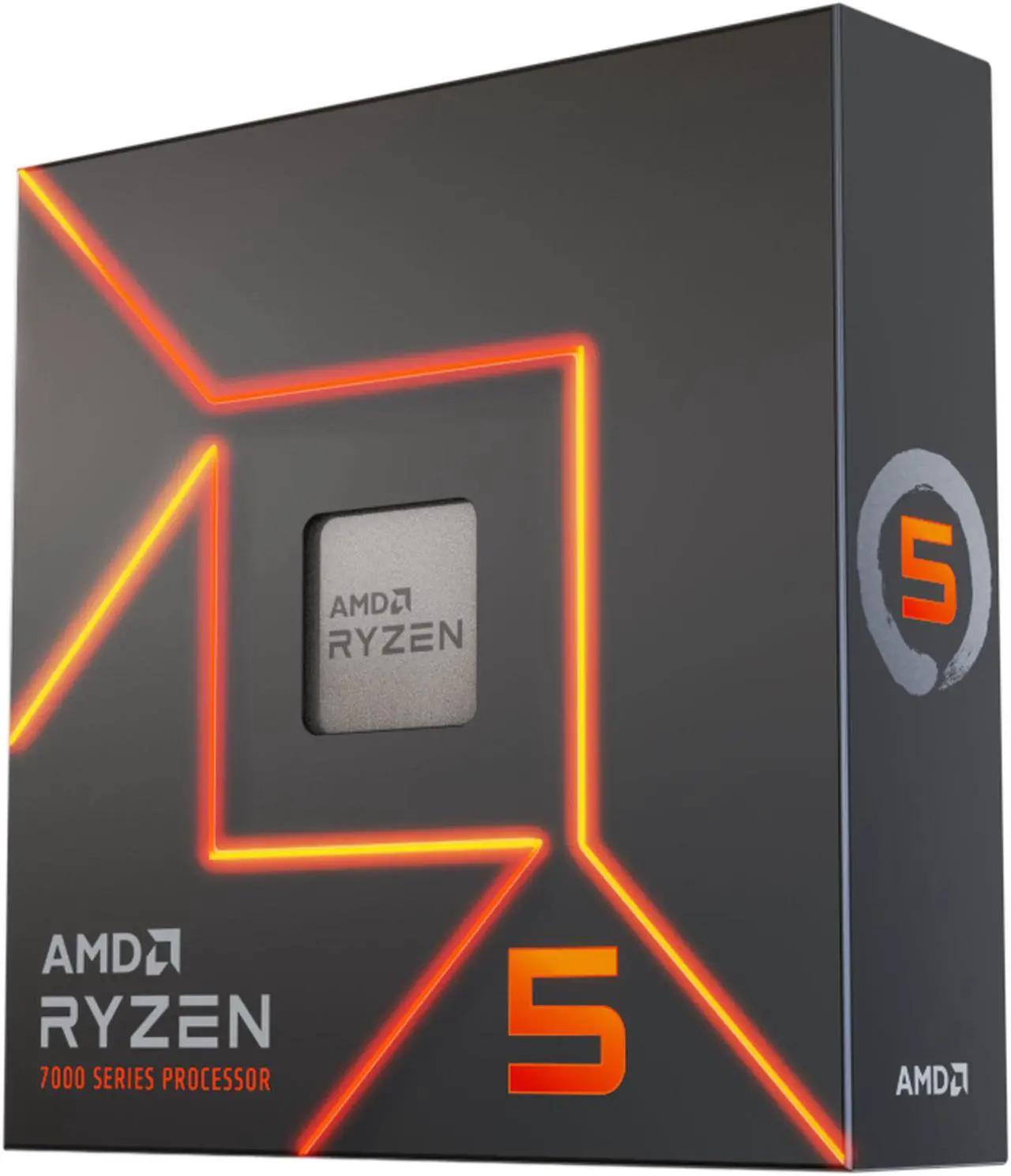 AMD Ryzen 5 7600X - Zen 4 6-Core 4.7 GHz - Socket AM5 - 105W Desktop Processor
