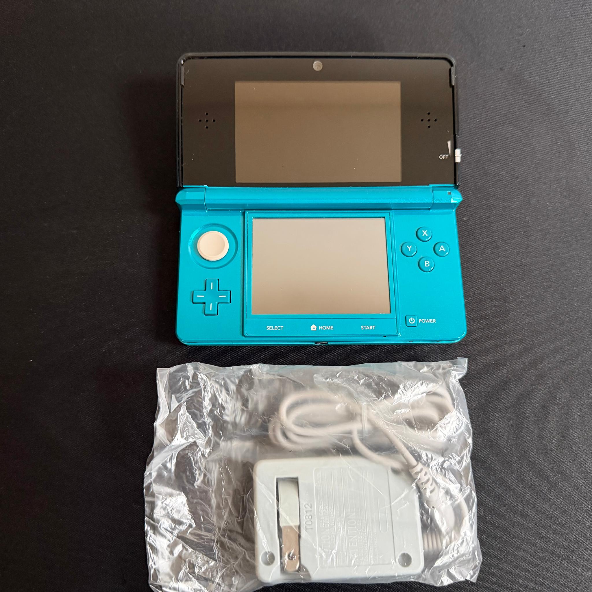 Nintendo 3DS Aqua Blue Teal Console CTR-001 USA System, Tested
