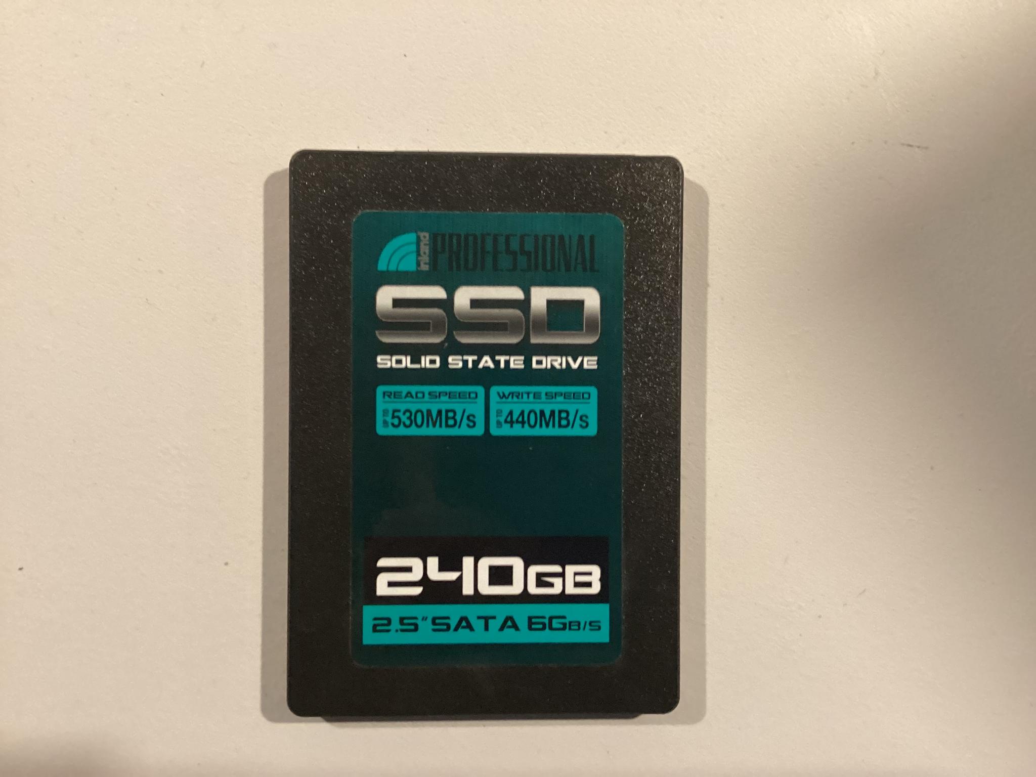 Inland Professional SSD 240GB Fast write speed
