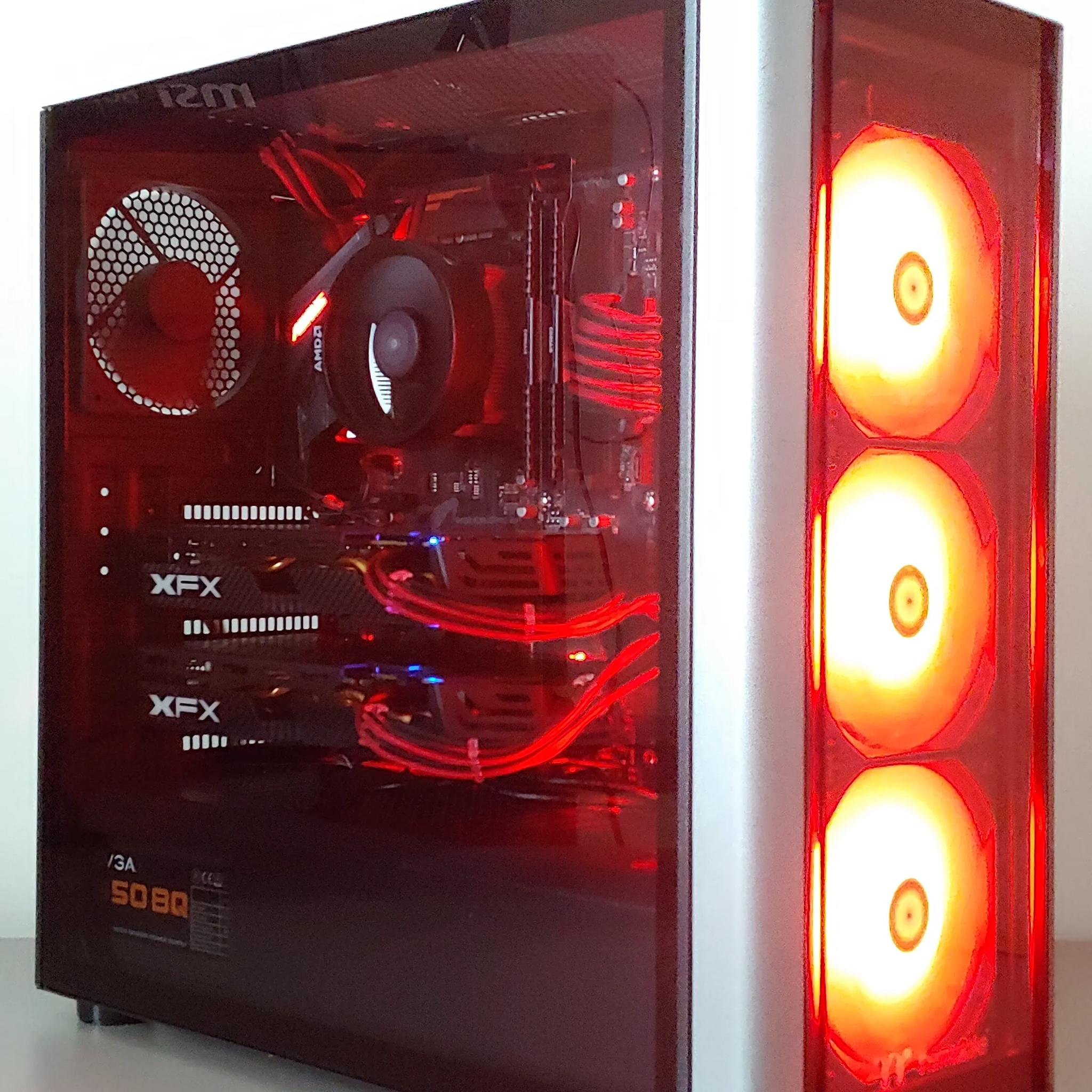 Dual RX 580 • Ryzen 5 1600 • 2 TB SSD • Clean Level 20 MT Build