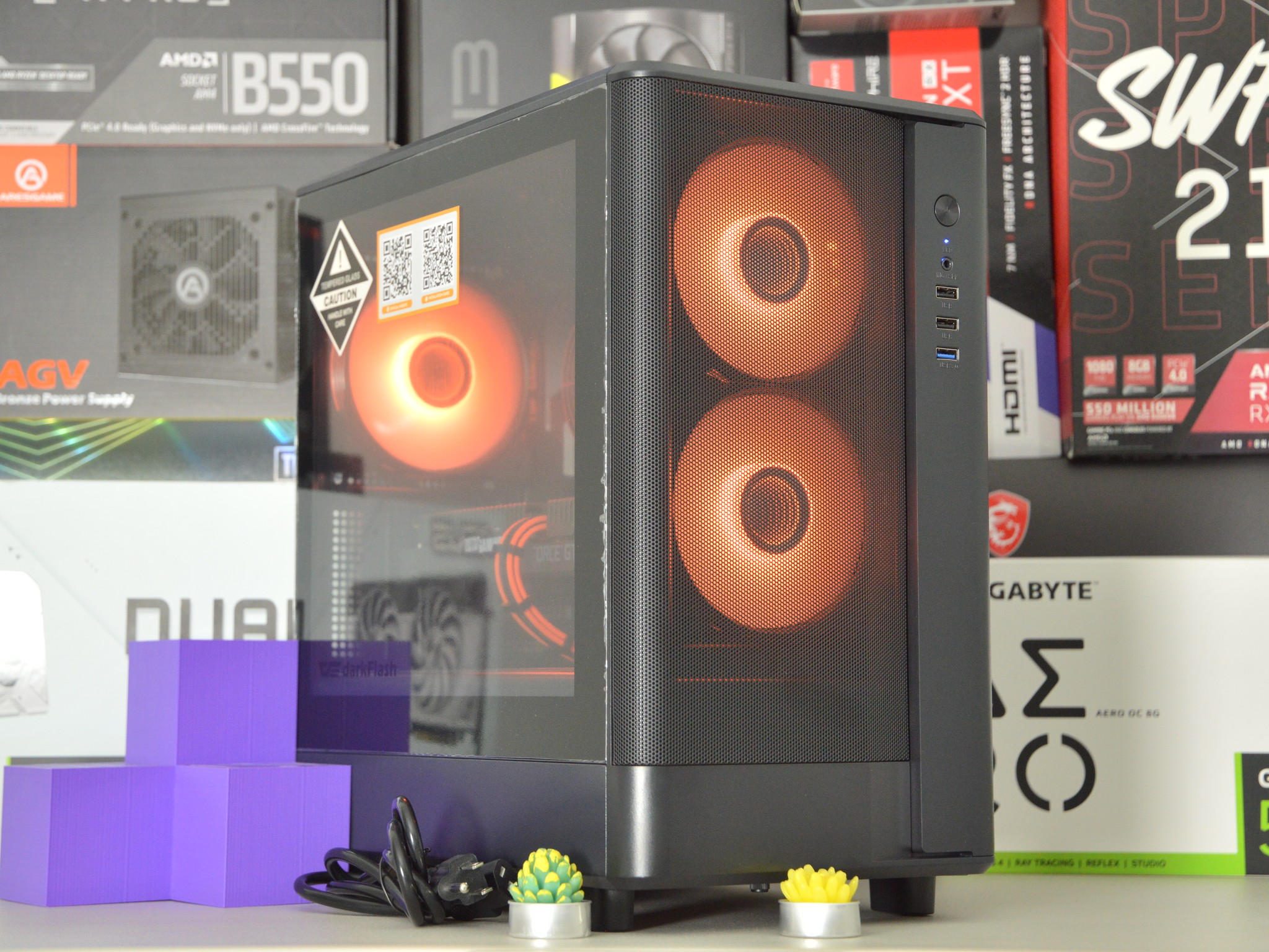 🍊⚫ | GTX 1660 Ti 6GB | INTEL i5-8600K | 16GB DDR4 RAM | 512GB SATA SSD | Citrus Noir |