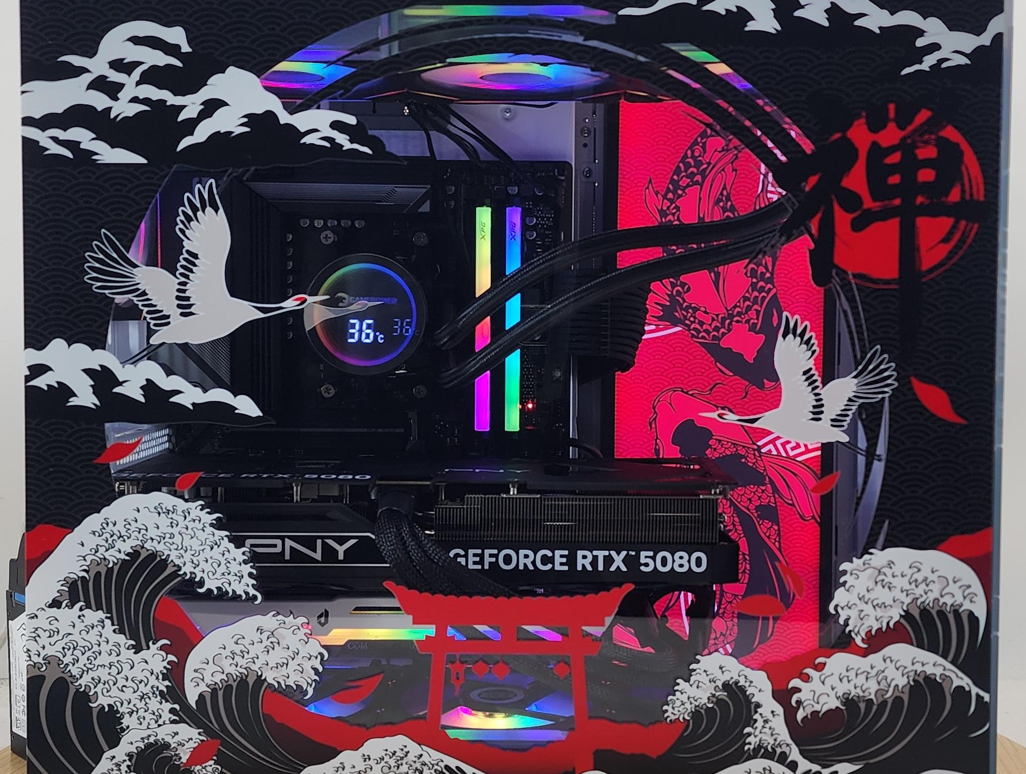 Gaming PC Ryzen 7 7800X3D 32GB RAM 2TB SSD RTX 5080 16GB Windows 11 Computer