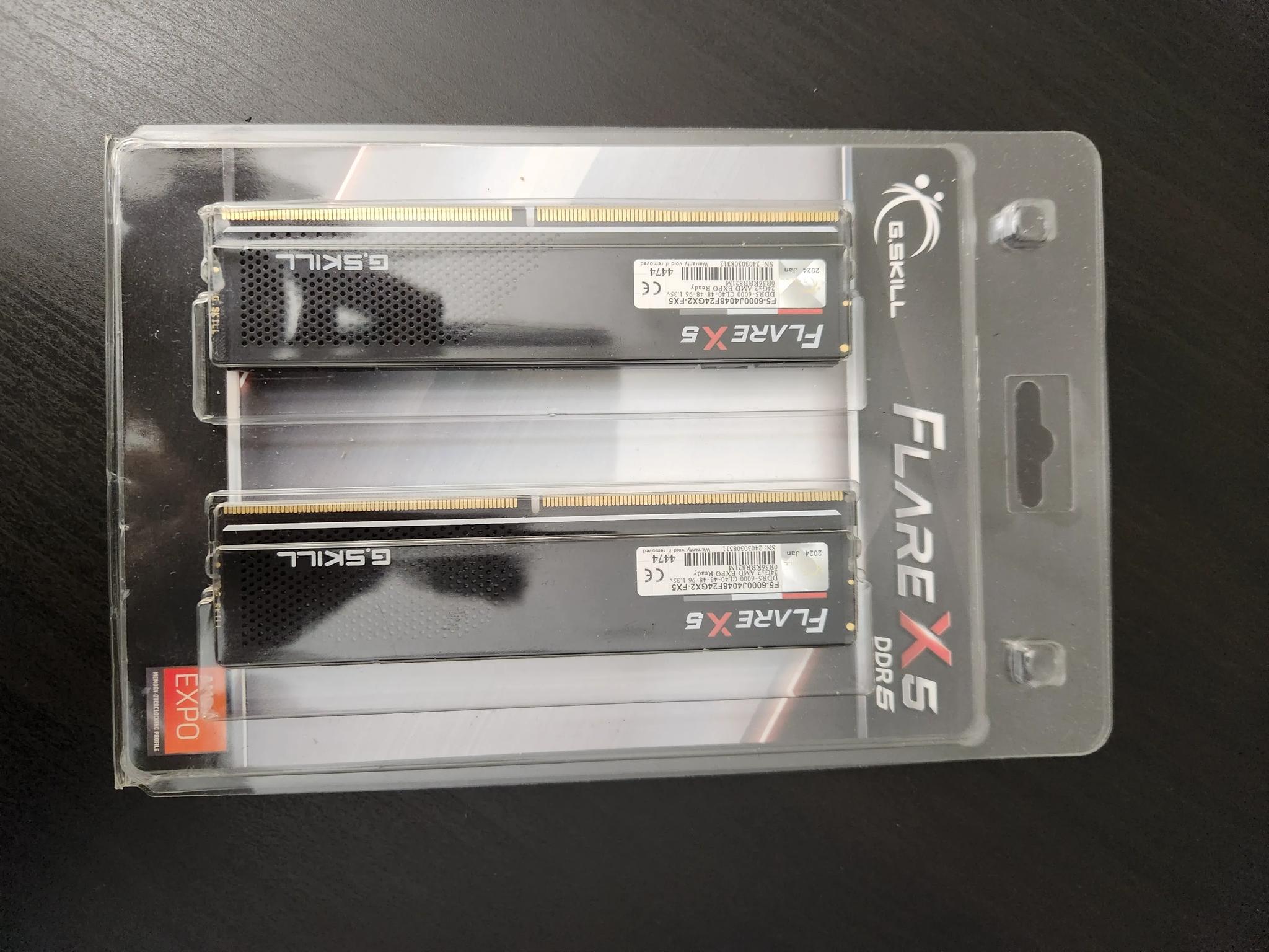 G.Skill Flare X5 48 GB (2 x 24 GB) DDR5-6000 CL40