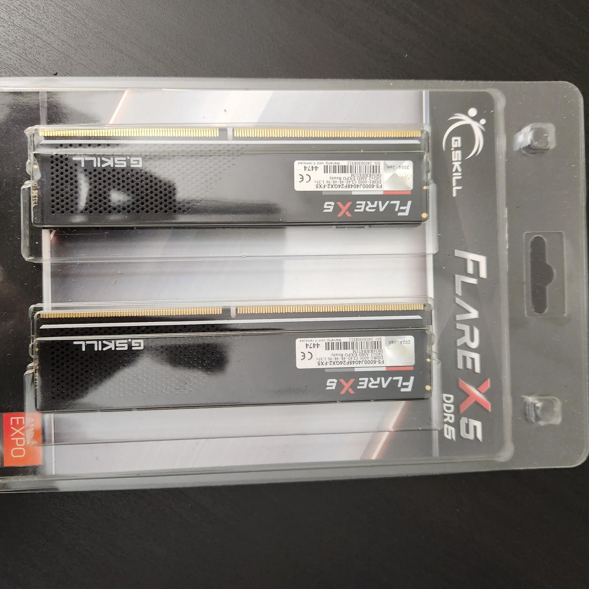 G.Skill Flare X5 48 GB (2 x 24 GB) DDR5-6000 CL40