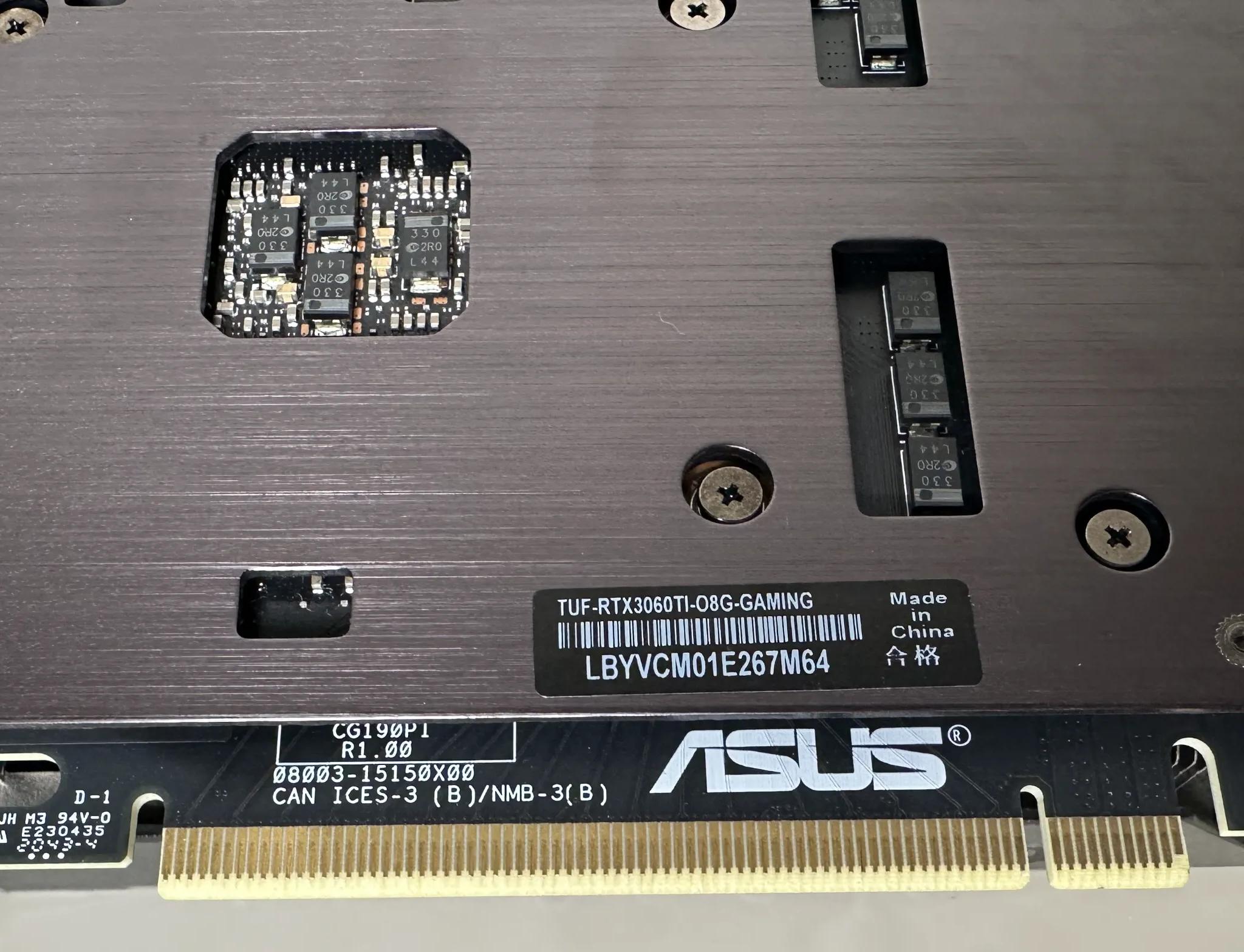 Nvidia RTX 3060 Ti - ASUS TUF GAMING OC - Excellent Condition