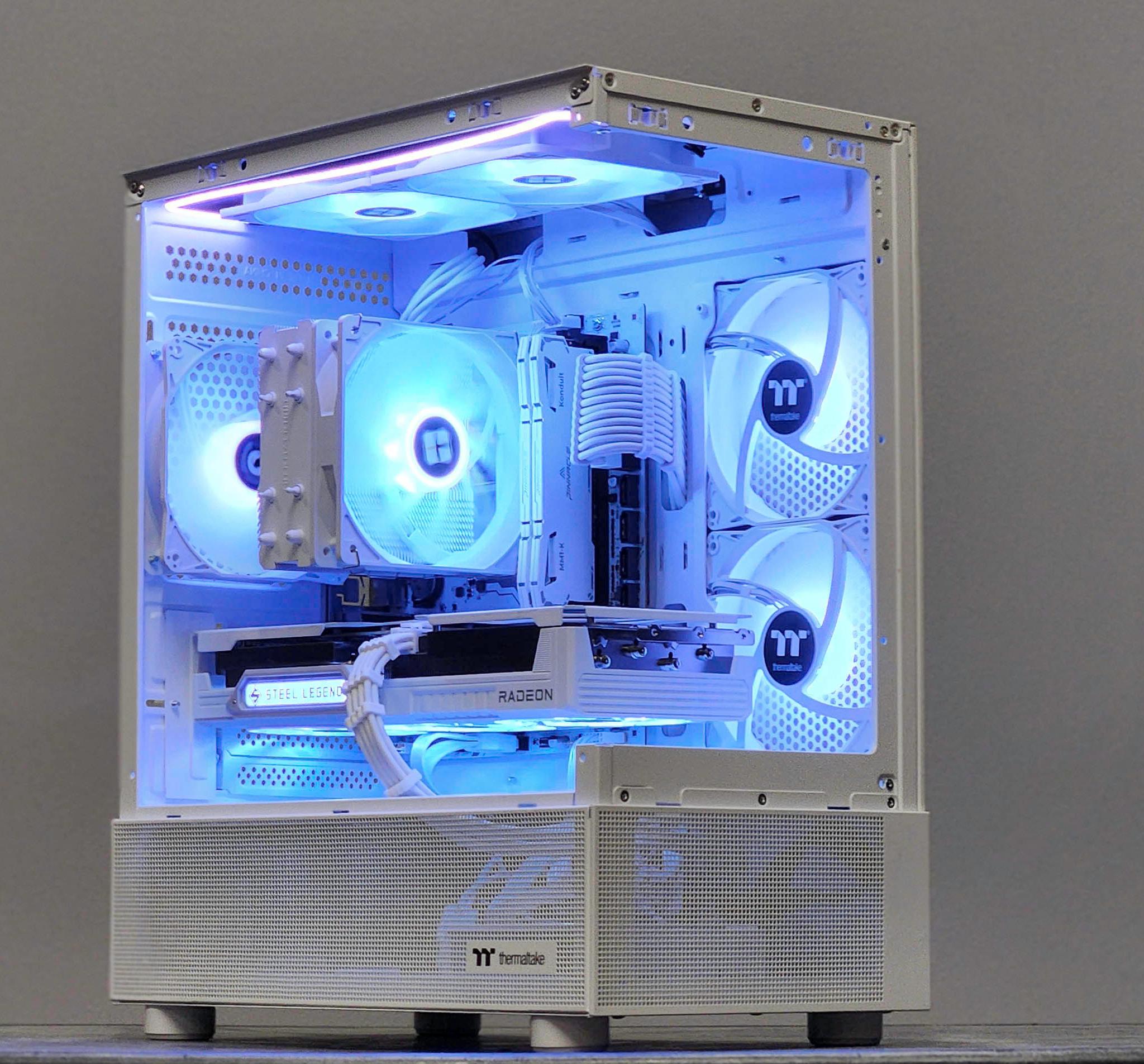RX 9060 XT 16GB | All White Custom Gaming PC | Ryzen 5 5500X3D | 32GB DDR4 | 1TB SSD | Win 11 Pro