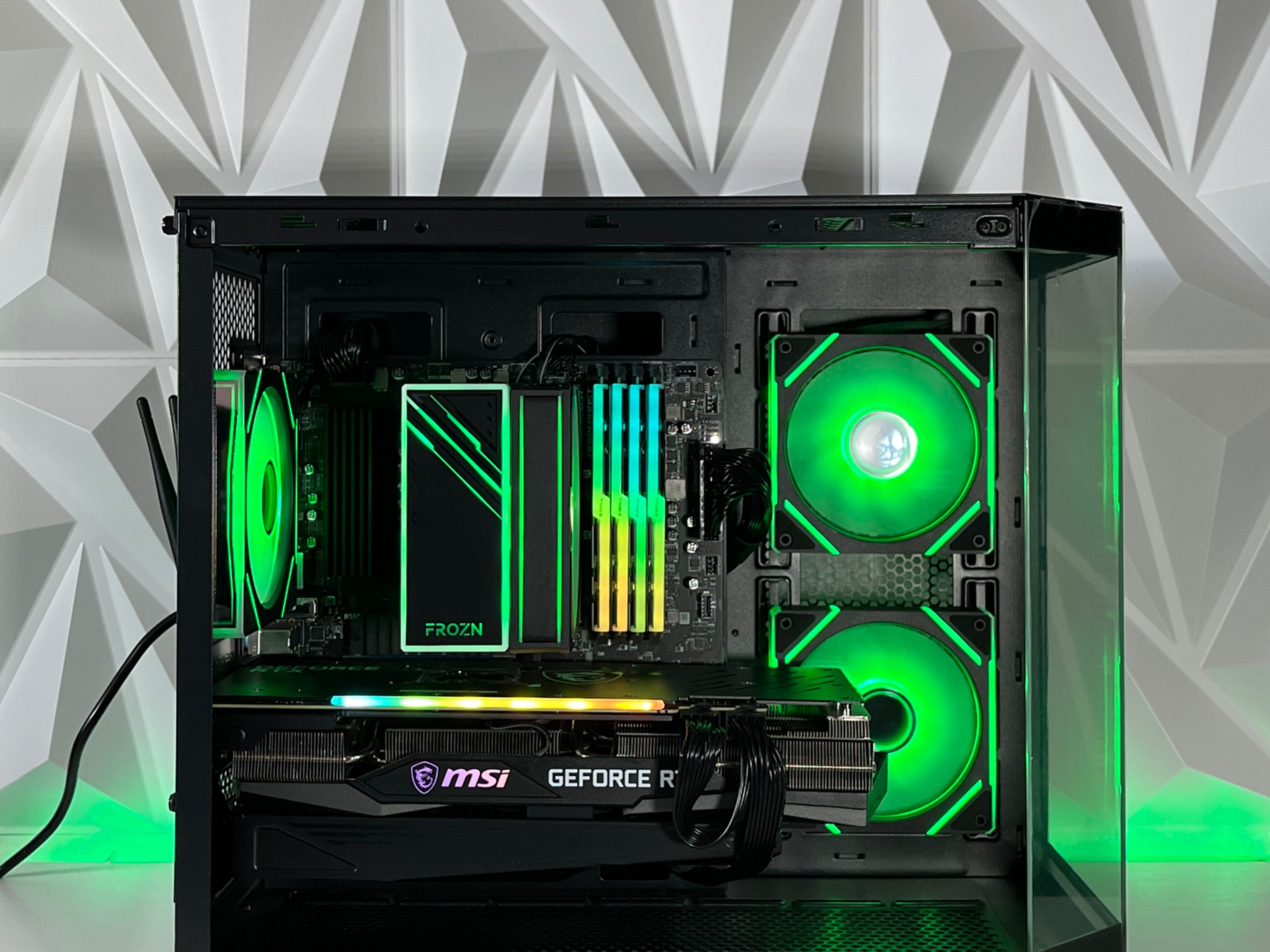 RTX 3070 TRIO, Ryzen 7 5800X, 32GB RAM | Black RGB Gaming Computer