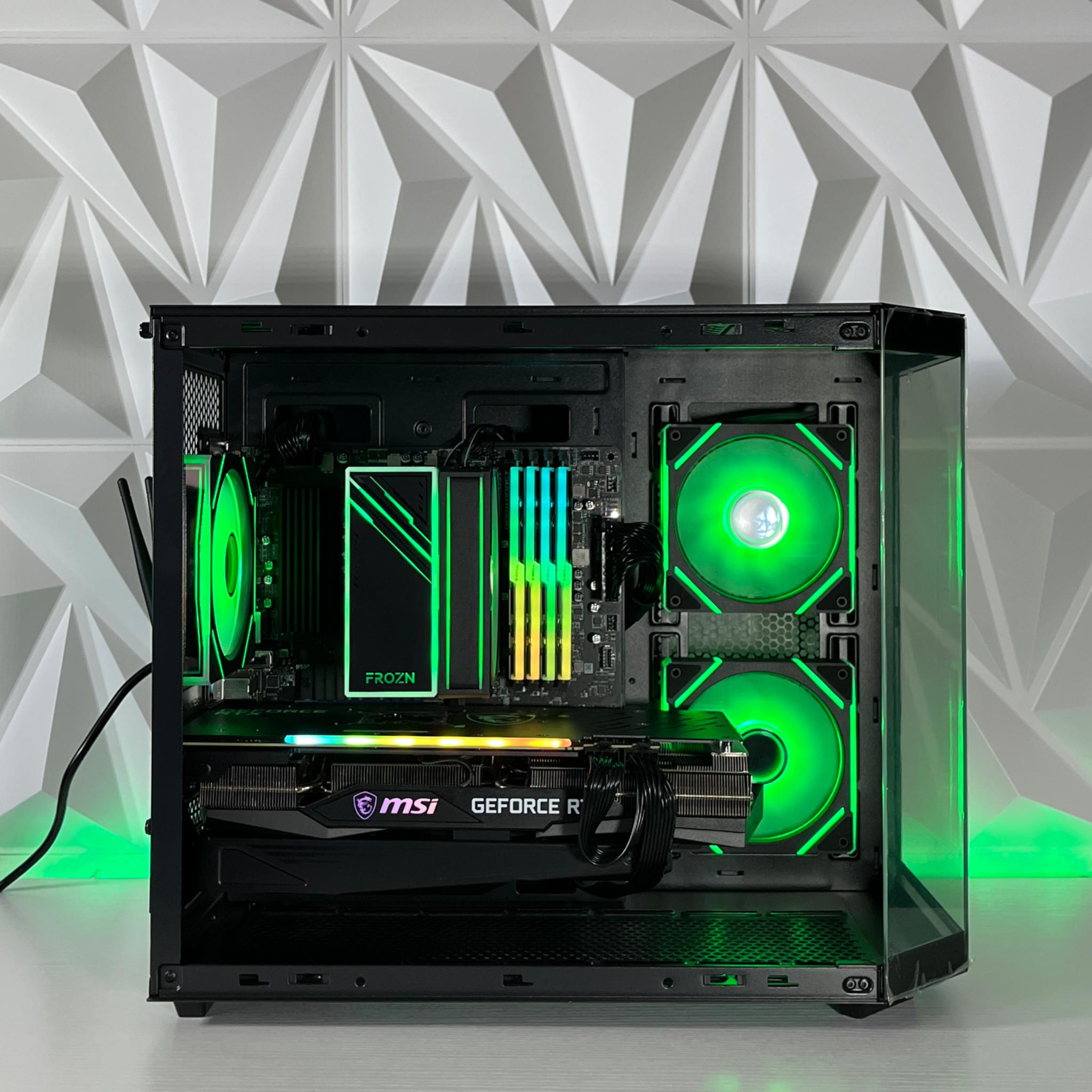 RTX 3070 TRIO, Ryzen 7 5800X, 32GB RAM | Black RGB Gaming Computer