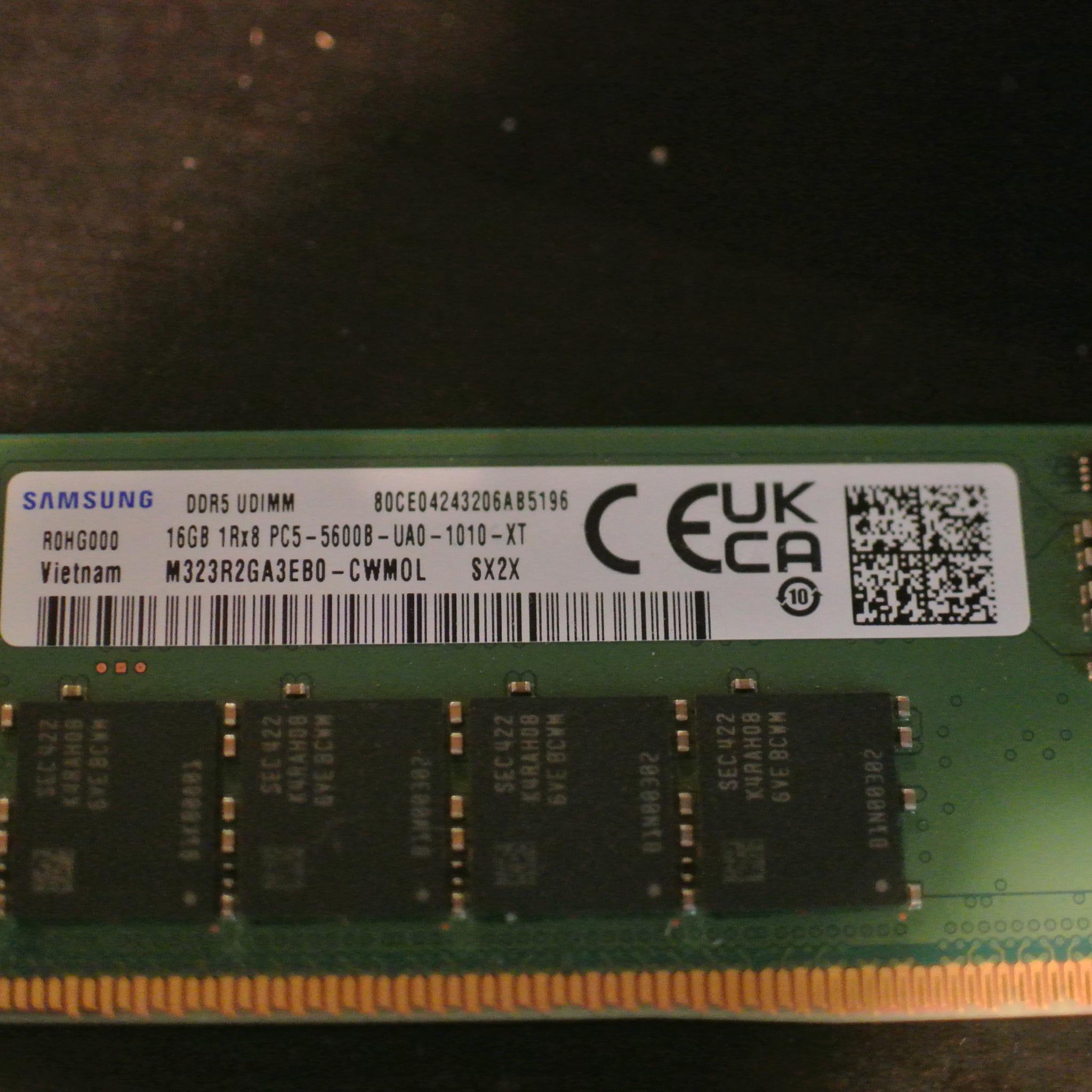 Samsung 16GB DDR5 5600MT/s RAM