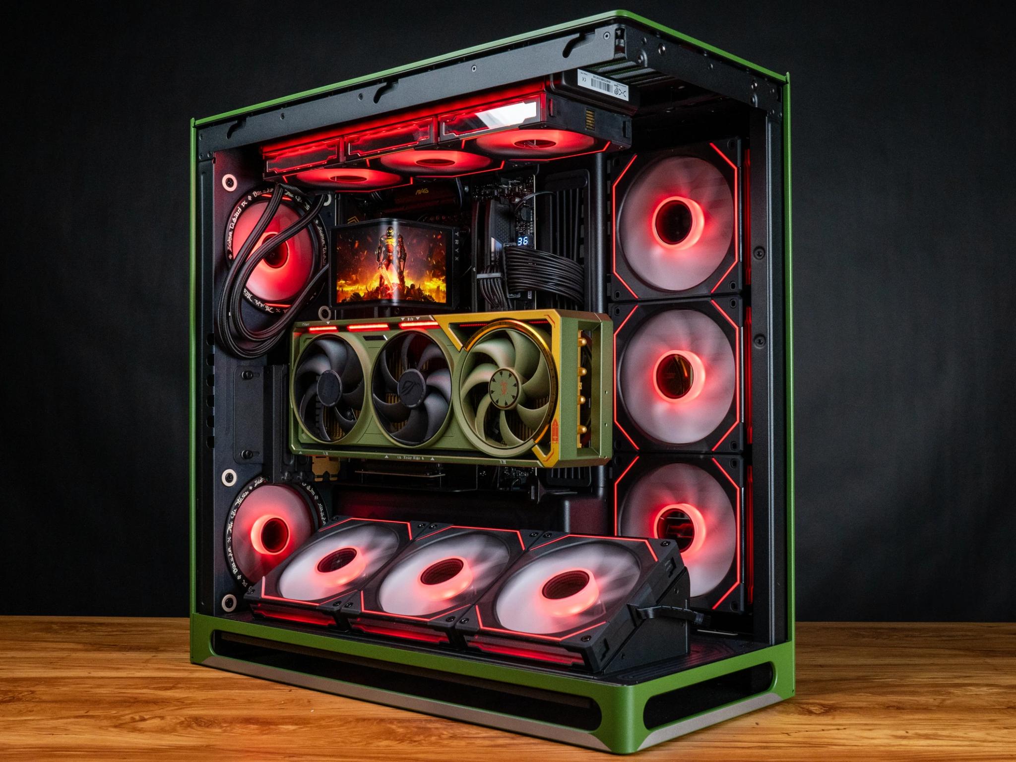 "Hellraiser" - High End Doom Themed Gaming PC - RTX 5080 - Ryzen 7 9800X3D - 64GB RAM - 2TB SSD