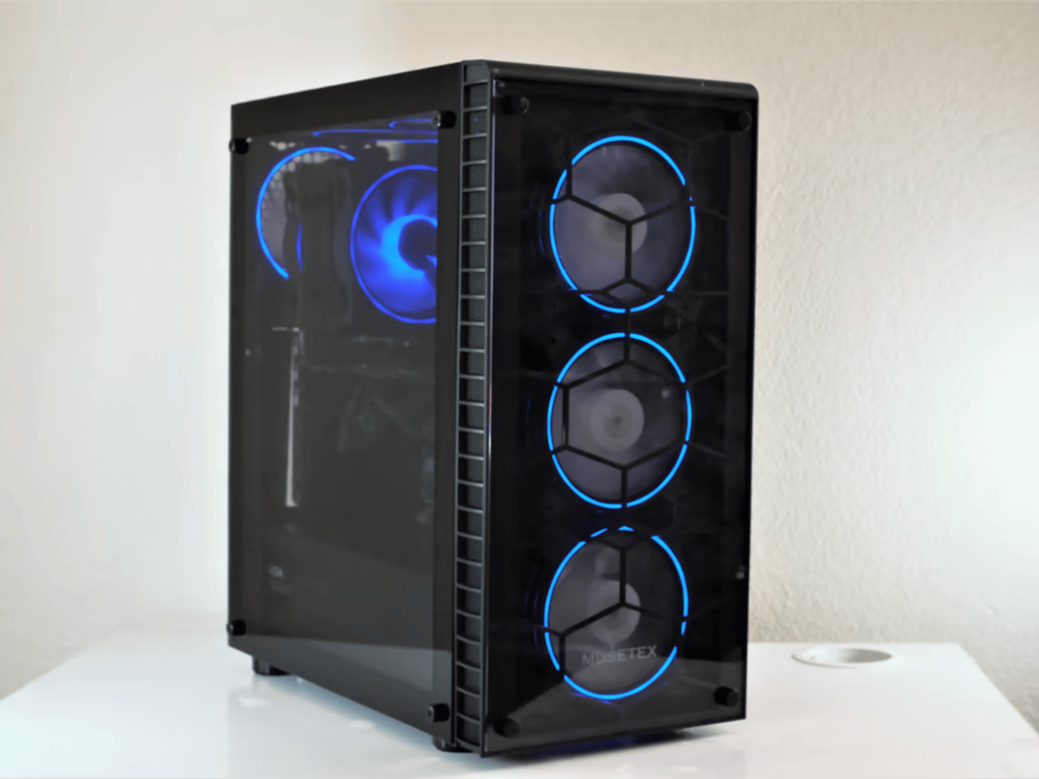 BLUE BUDGET RGB GAMING PC | Intel Core I5-3570K | PNY GeForce GTX 670 | Corsair XMS3 16gb 