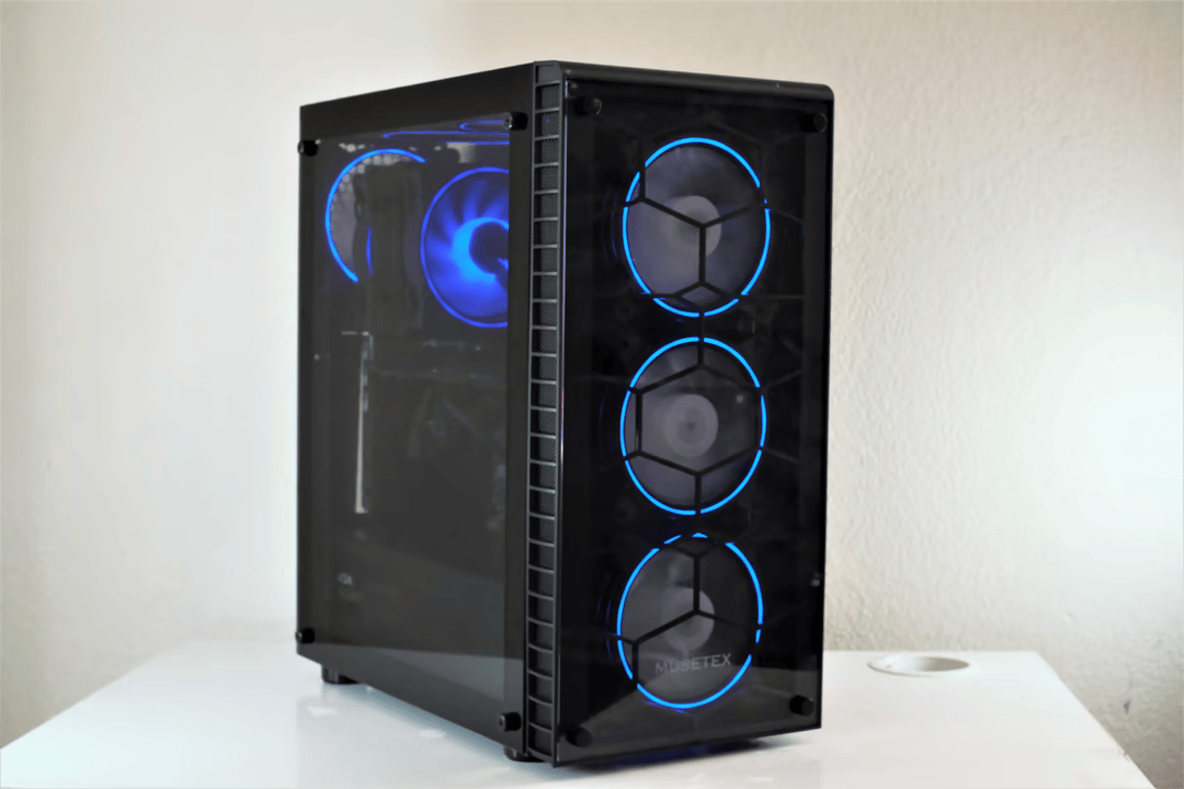 BLUE BUDGET RGB GAMING PC | Intel Core I5-3570K | PNY GeForce GTX 670 | Corsair XMS3 16gb 