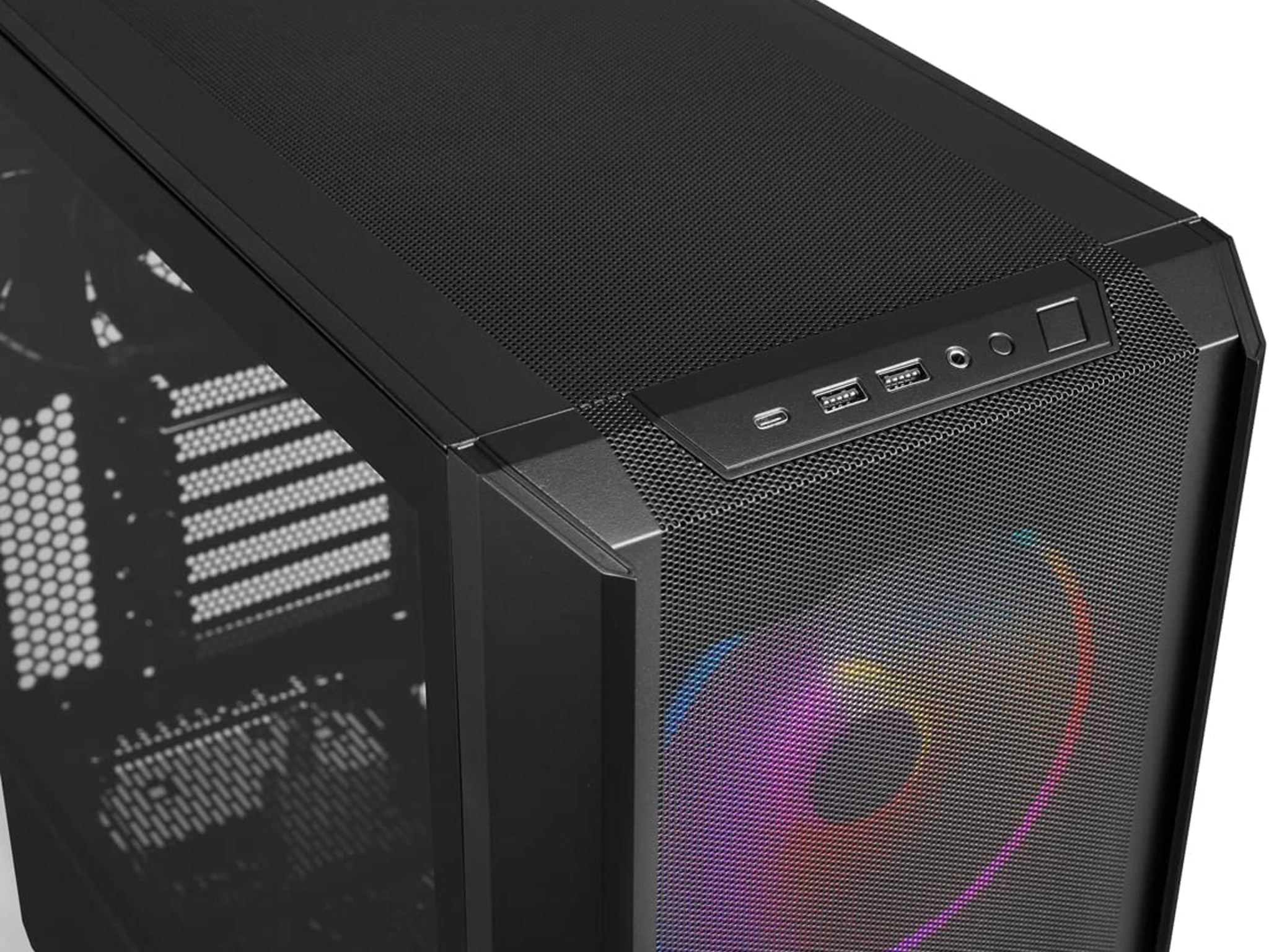 Lian Li Lancool 216 RGB Black ATX Mid Tower Case, 2X 160 mm ARGB Fans Included - LANCOOL 216RX