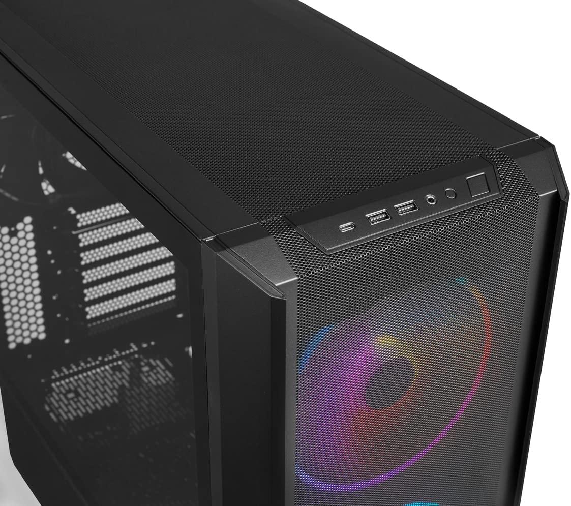 Lian Li Lancool 216 RGB Black ATX Mid Tower Case, 2X 160 mm ARGB Fans Included - LANCOOL 216RX
