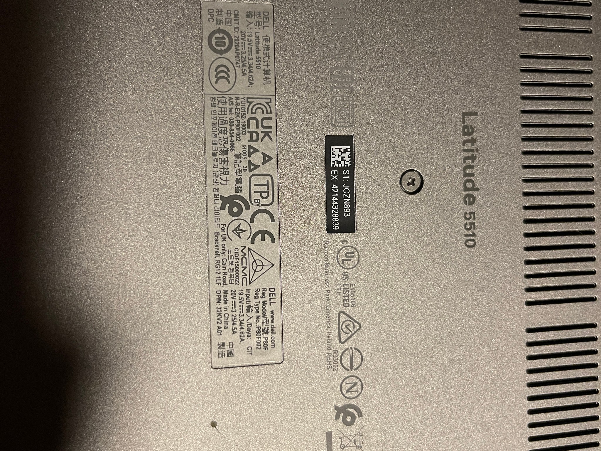 Dell Latitude 5510 i5 10th Gen 16GB RAM 256GB NVMe SSD Win 11 Pro