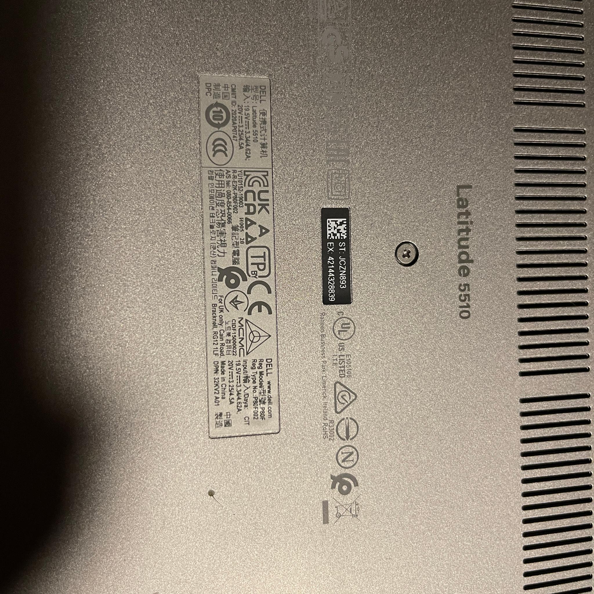 Dell Latitude 5510 i5 10th Gen 16GB RAM 256GB NVMe SSD Win 11 Pro